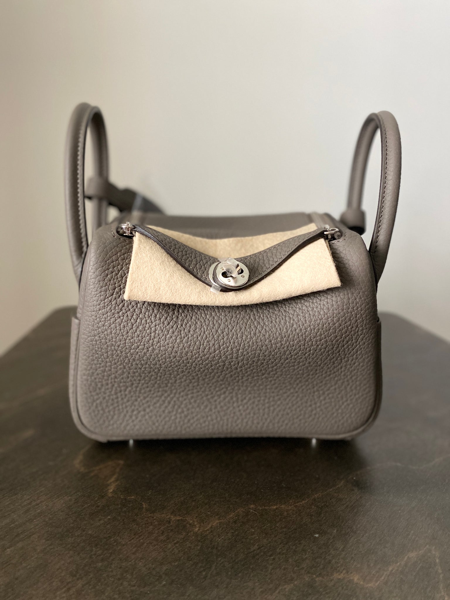 hermes mini lindy etain