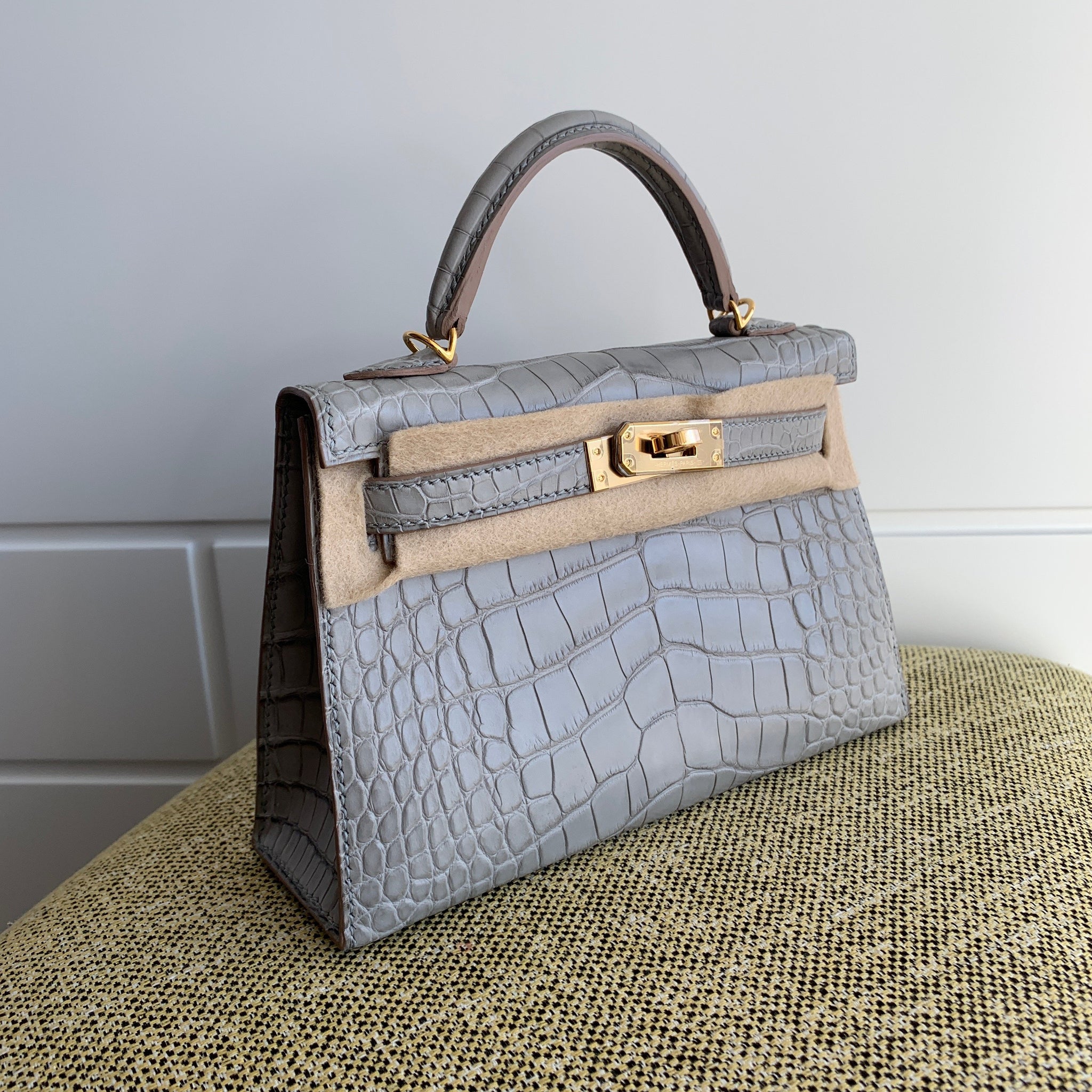 hermes mini kelly croc