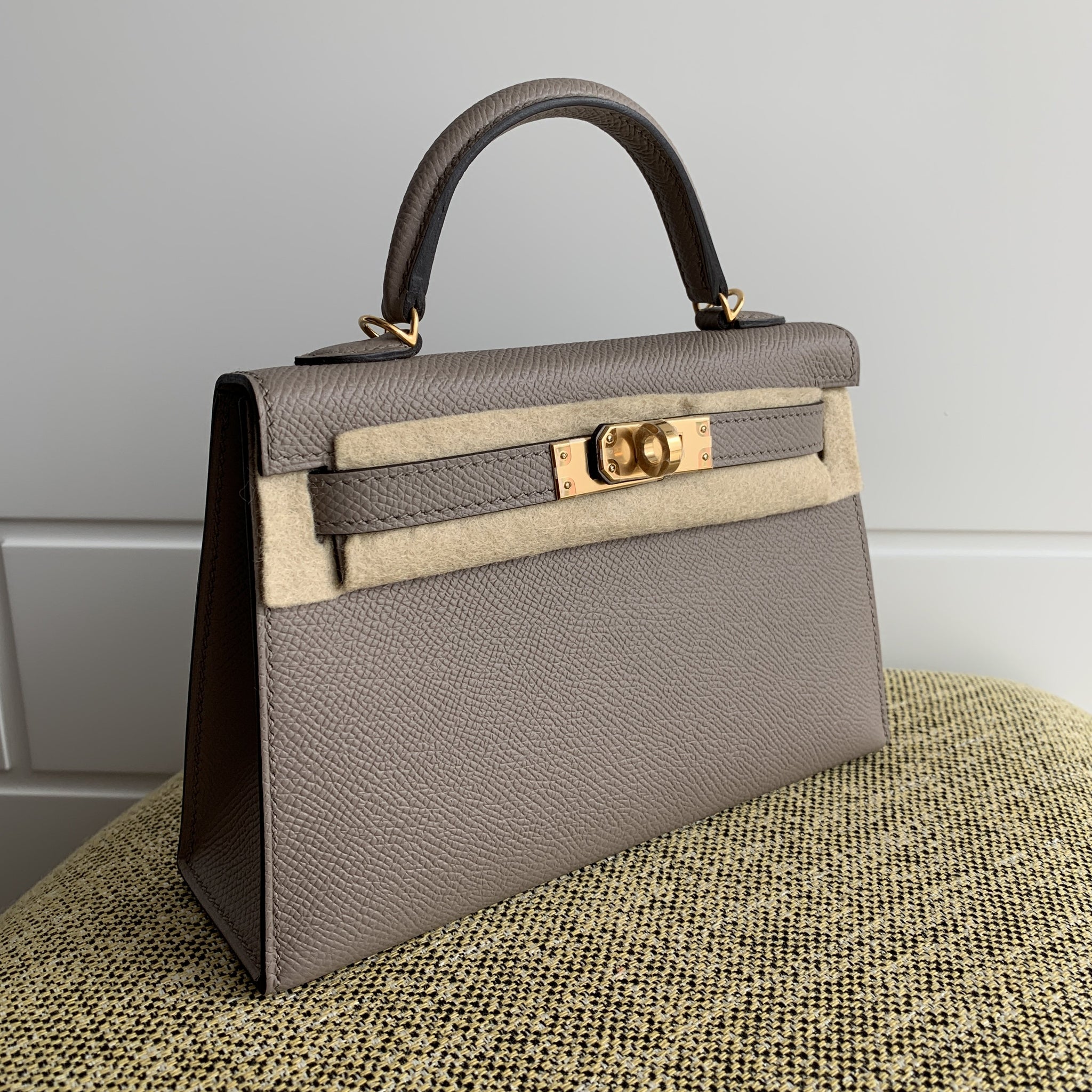 Hermès Mini Kelly 2 (K20) Gris Asphalt 