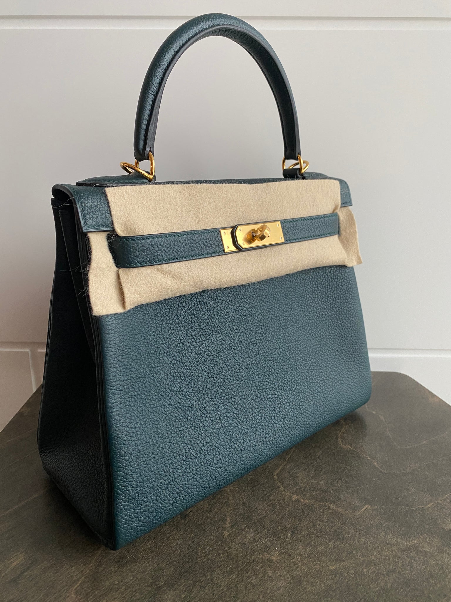 hermes kelly vert cypress