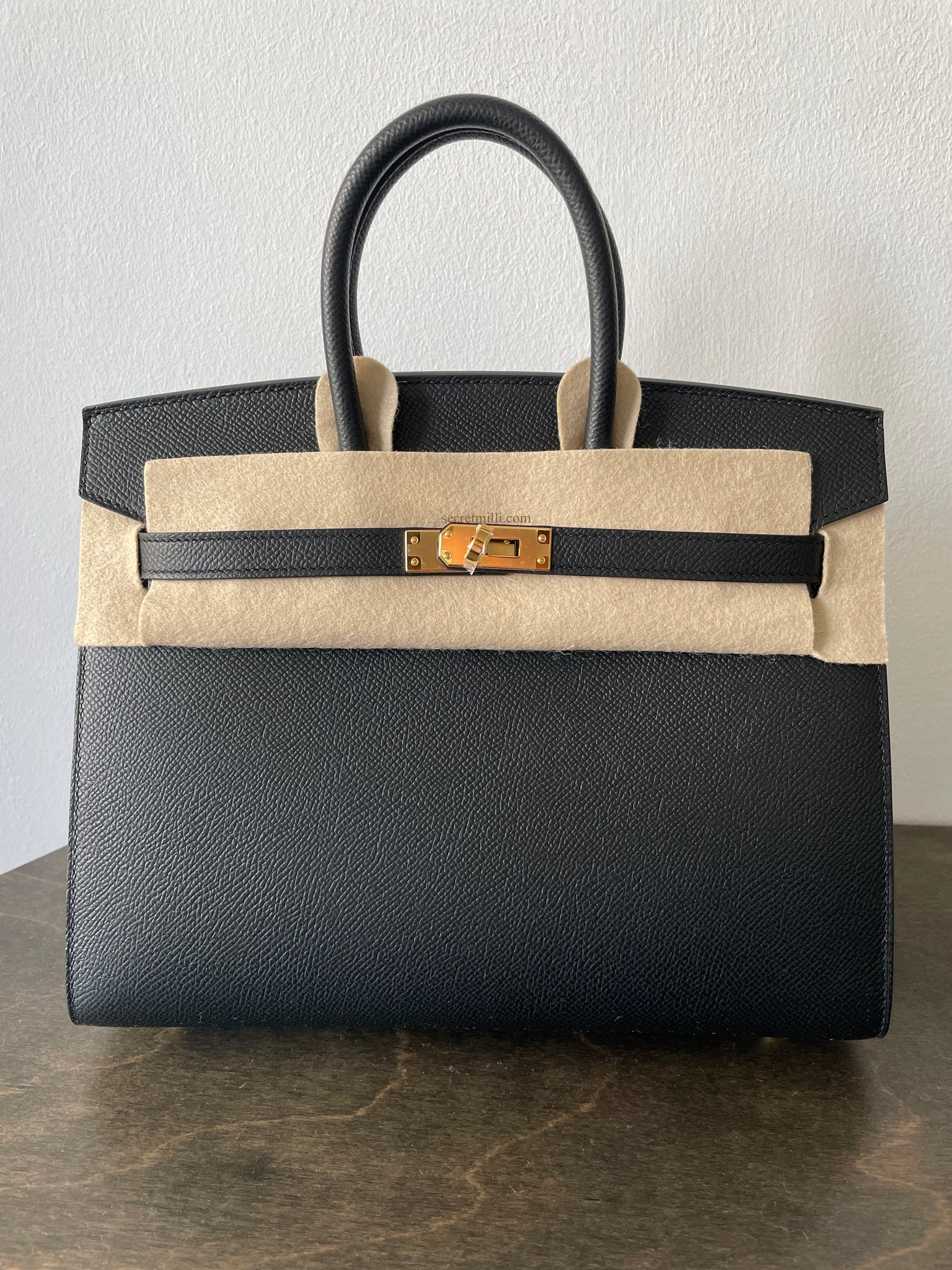 hermes kelly 25 epsom black