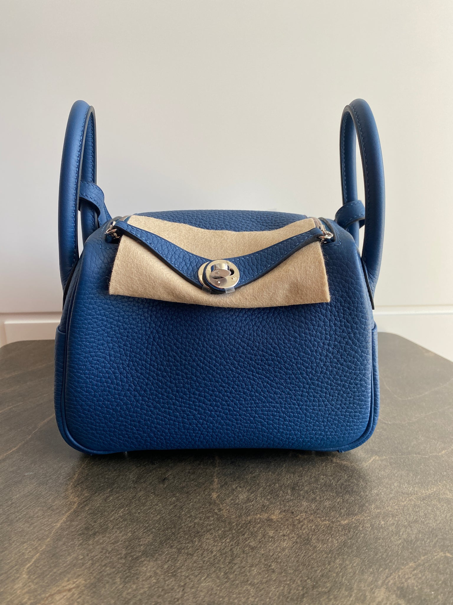 hermes mini lindy deep blue