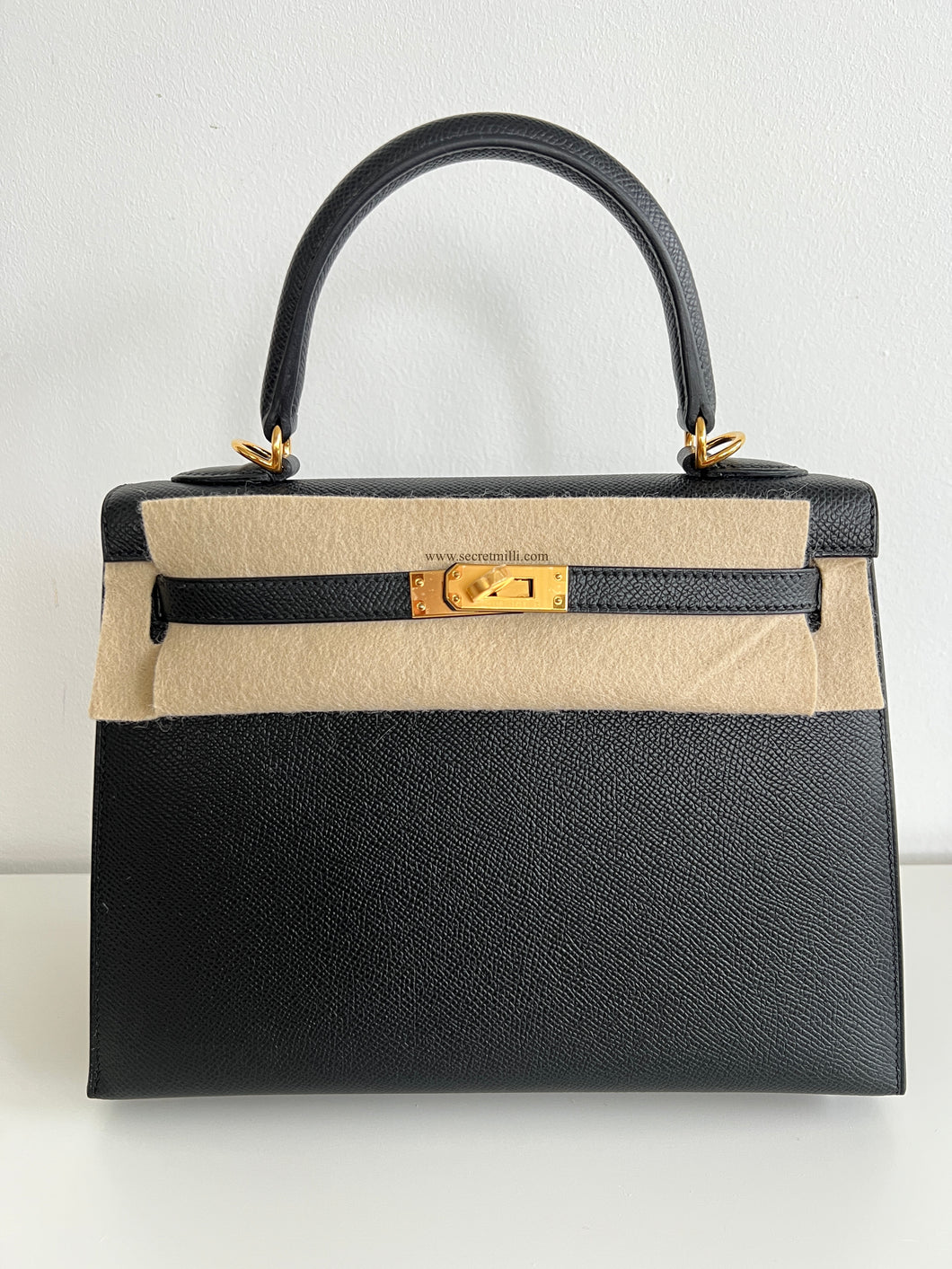 hermes kelly 25 epsom black