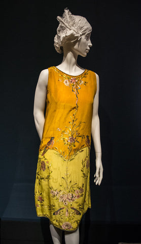 Dress attributed to Callot Soeurs, on display as part of the "Jazz Age" exhibit at the Cleveland Museum of Art in Cleveland, Ohio, in the United States.   