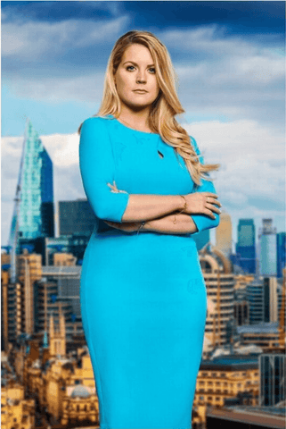 Pamela Laird wears Ubrique Pencil Dress in cobalt blue 