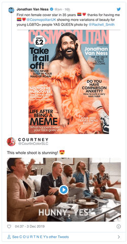 twitter reacts to January 2020 cosmo cover