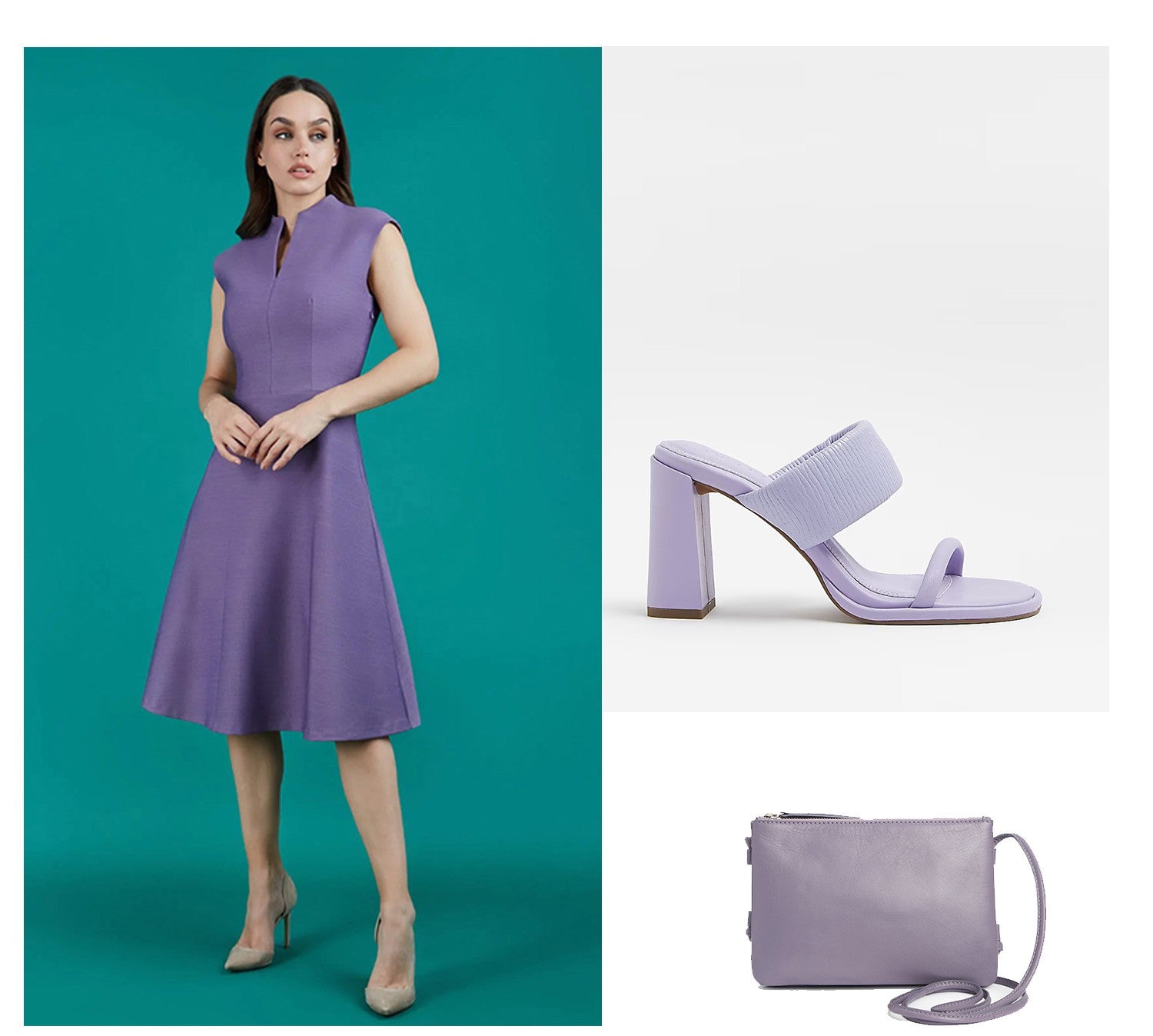  a series of images showcasing each in the chosen colour of dusky lilac. Links are below the image to direct to each product.