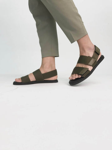 woman in casual sandals