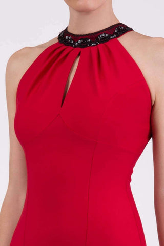 Tabitha Pencil Dress in Scarlet Red 