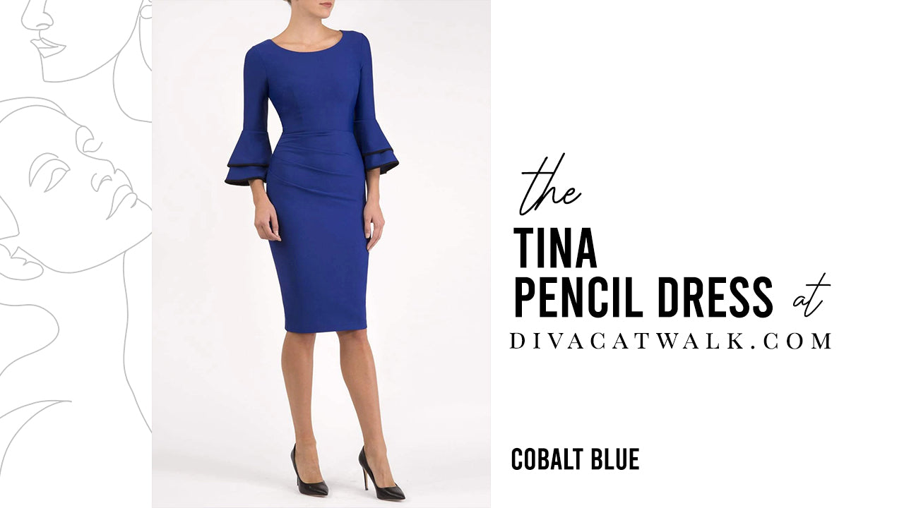Pictured is the Tina Pencil Dress from Diva Catwalk