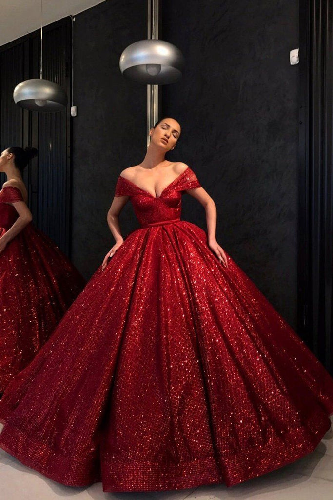 red gown for prom