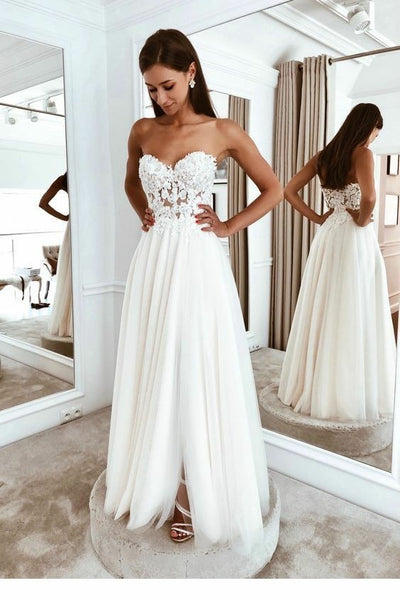 chiffon bottom wedding dress