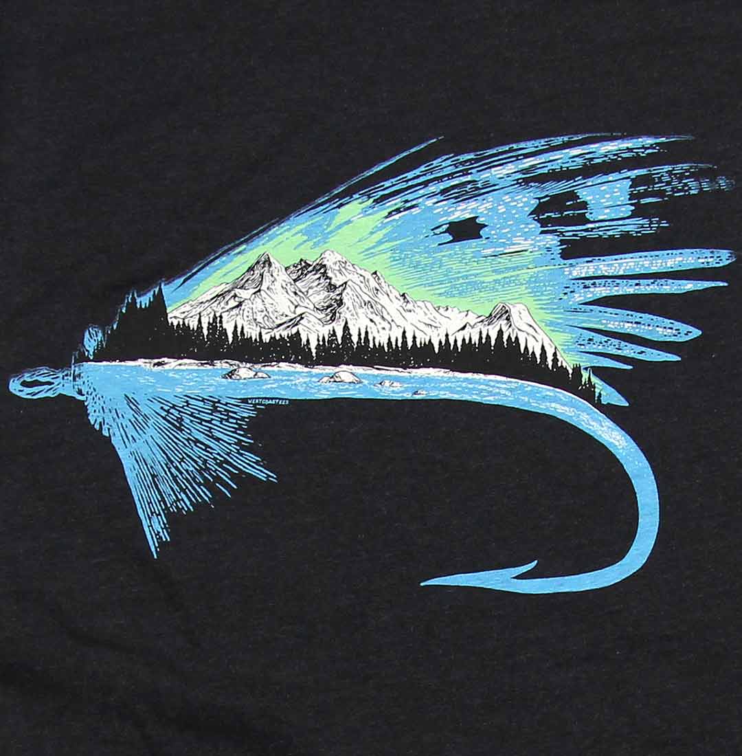 MAP Blue Graphic Fishing T-Shirts