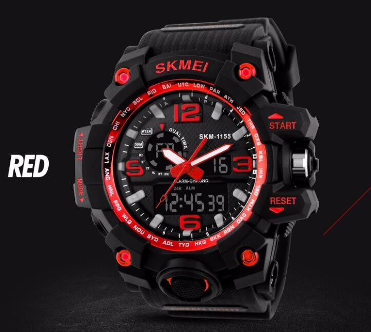 skmei red watch