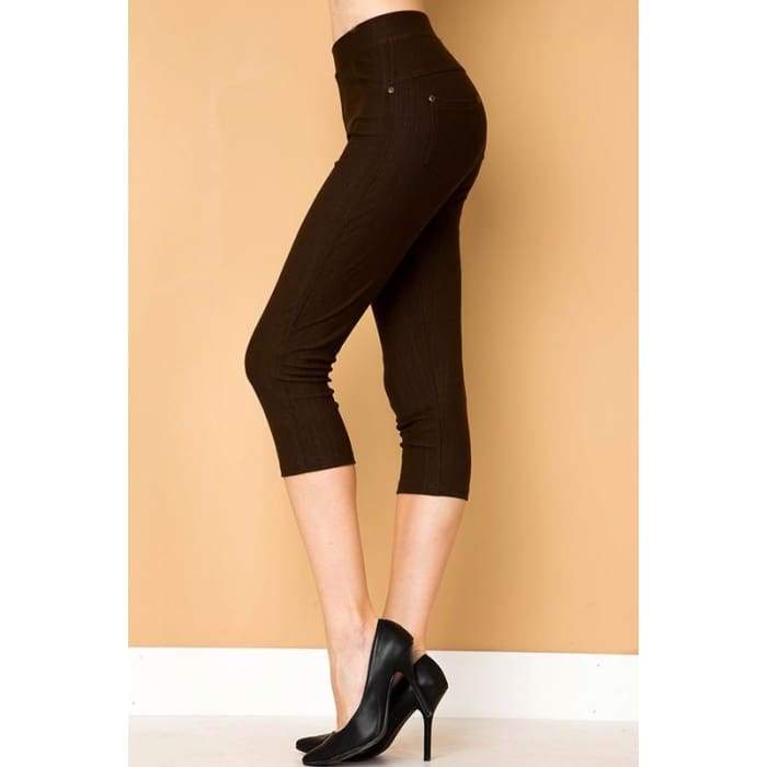 black stretch jeggings