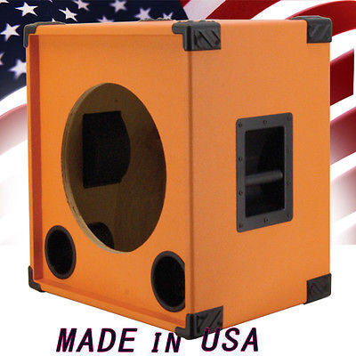Greg S Pro Audio 1x15 Empty Bass Guitar Speaker Cabinet Orange Tolex