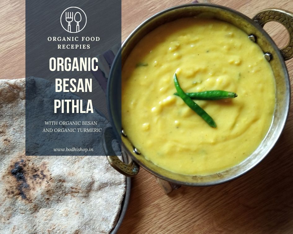 Organic Pithla - Maharashtrian Recipe