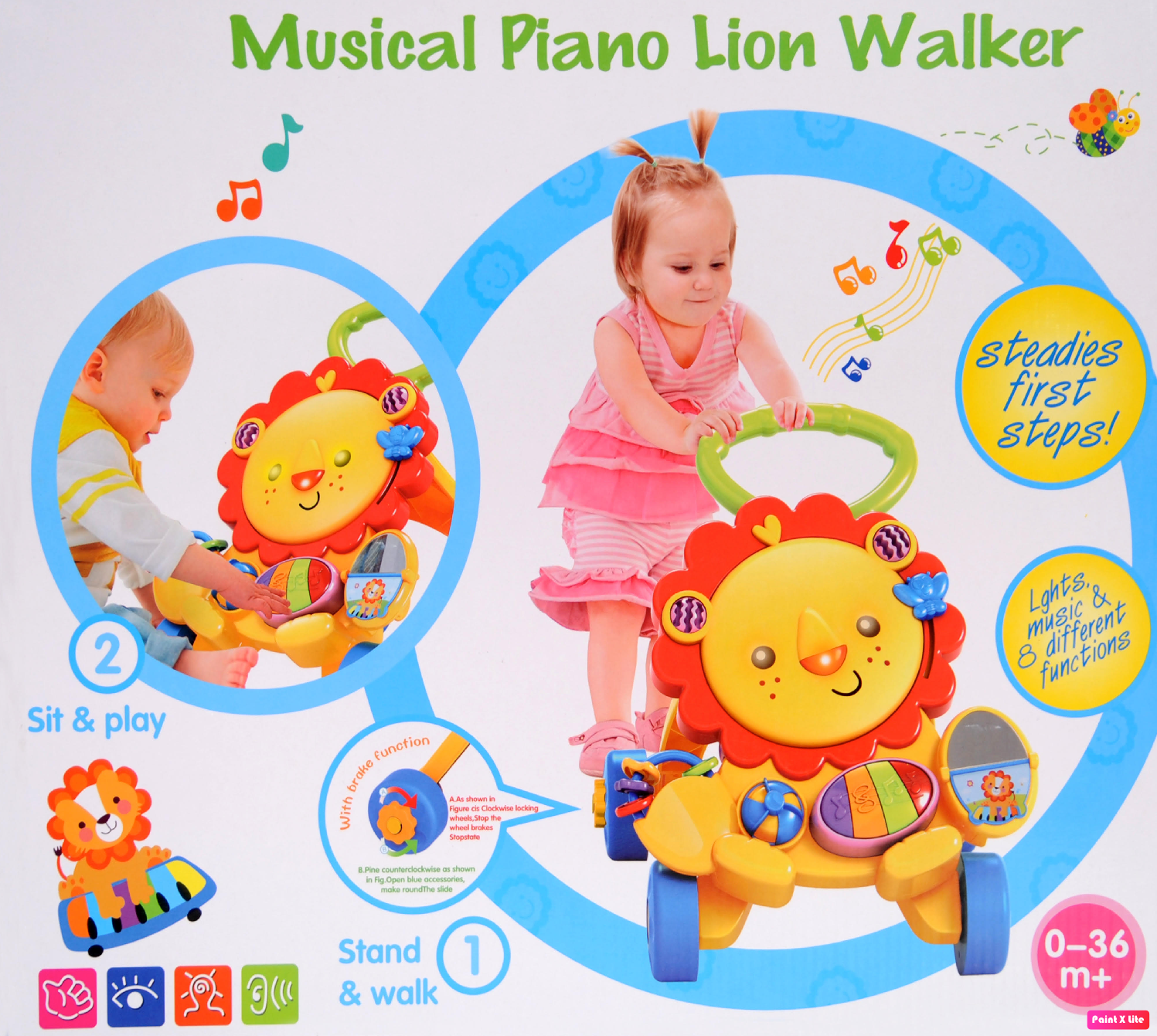 lion baby walker