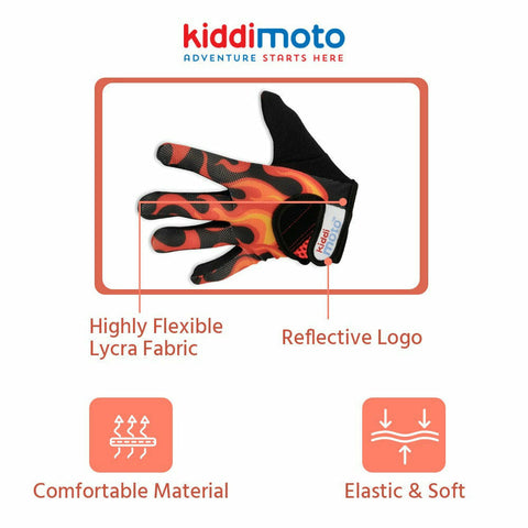 Flames Full Finger Cycling Gloves