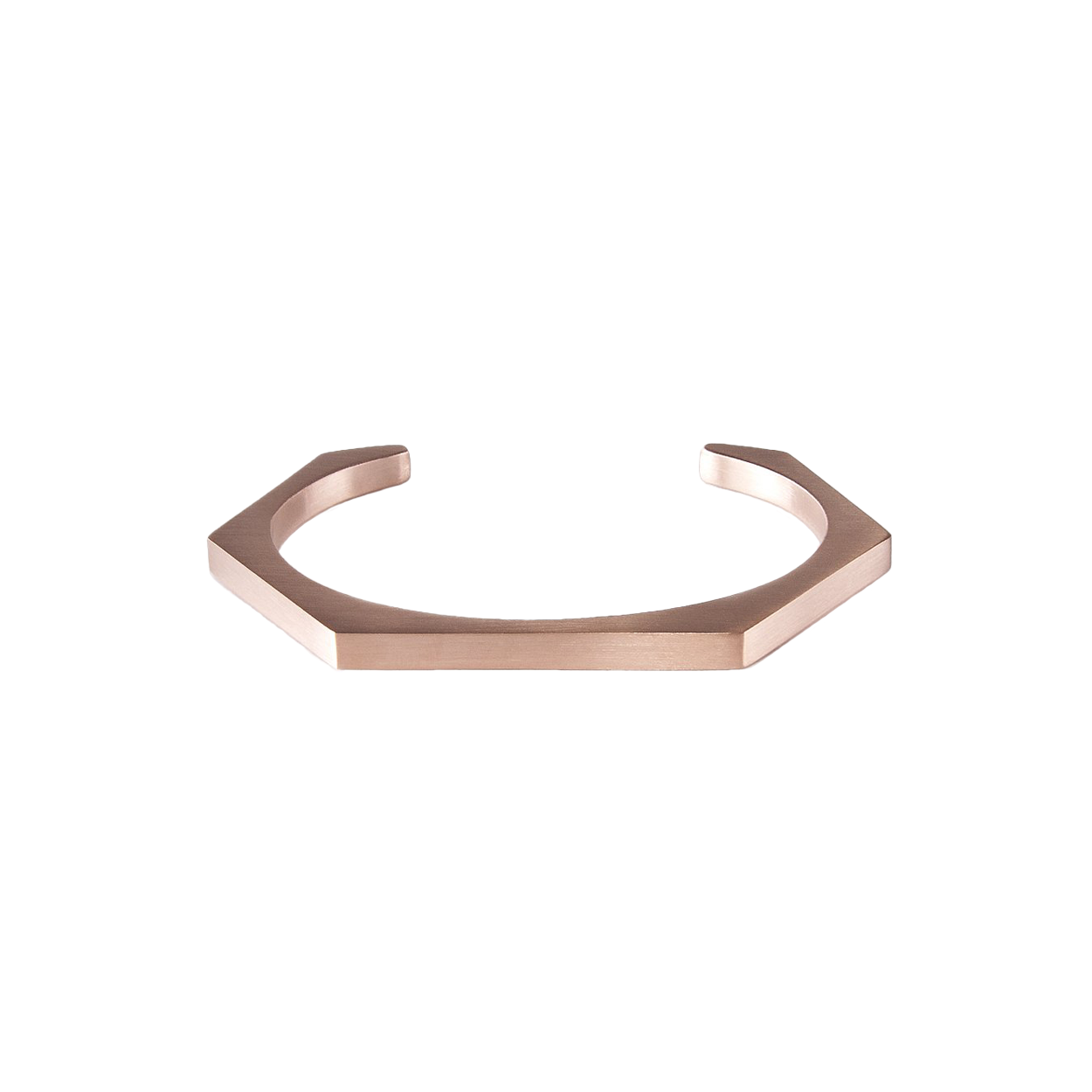 B.Tiff New York - BG007RG B.Tiff Rose Gold Edge Hexagon Bangle Bracelet image 1