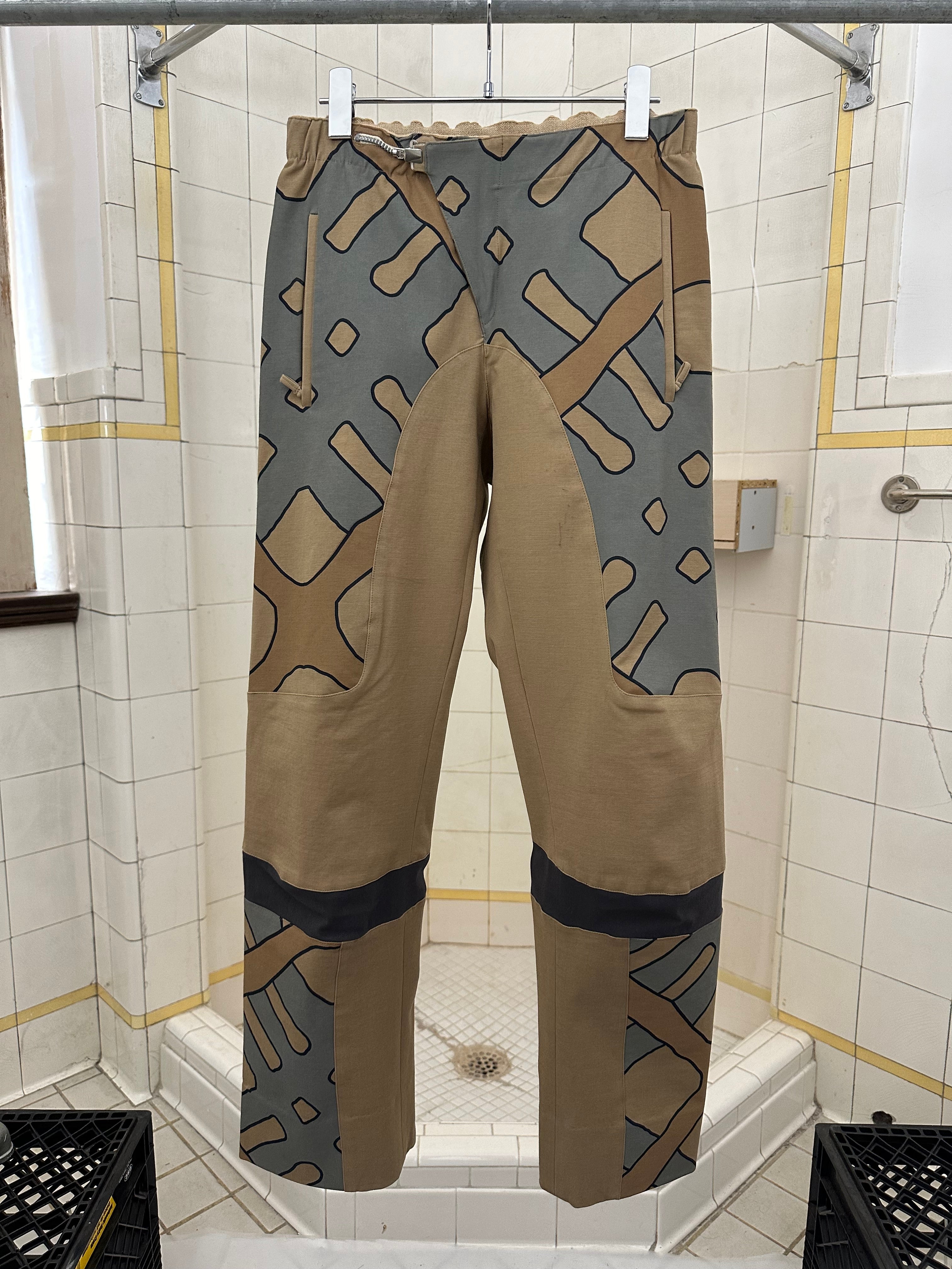 ss2001 Burberry Prorsum Modern Plaid Moto Pants - Size M