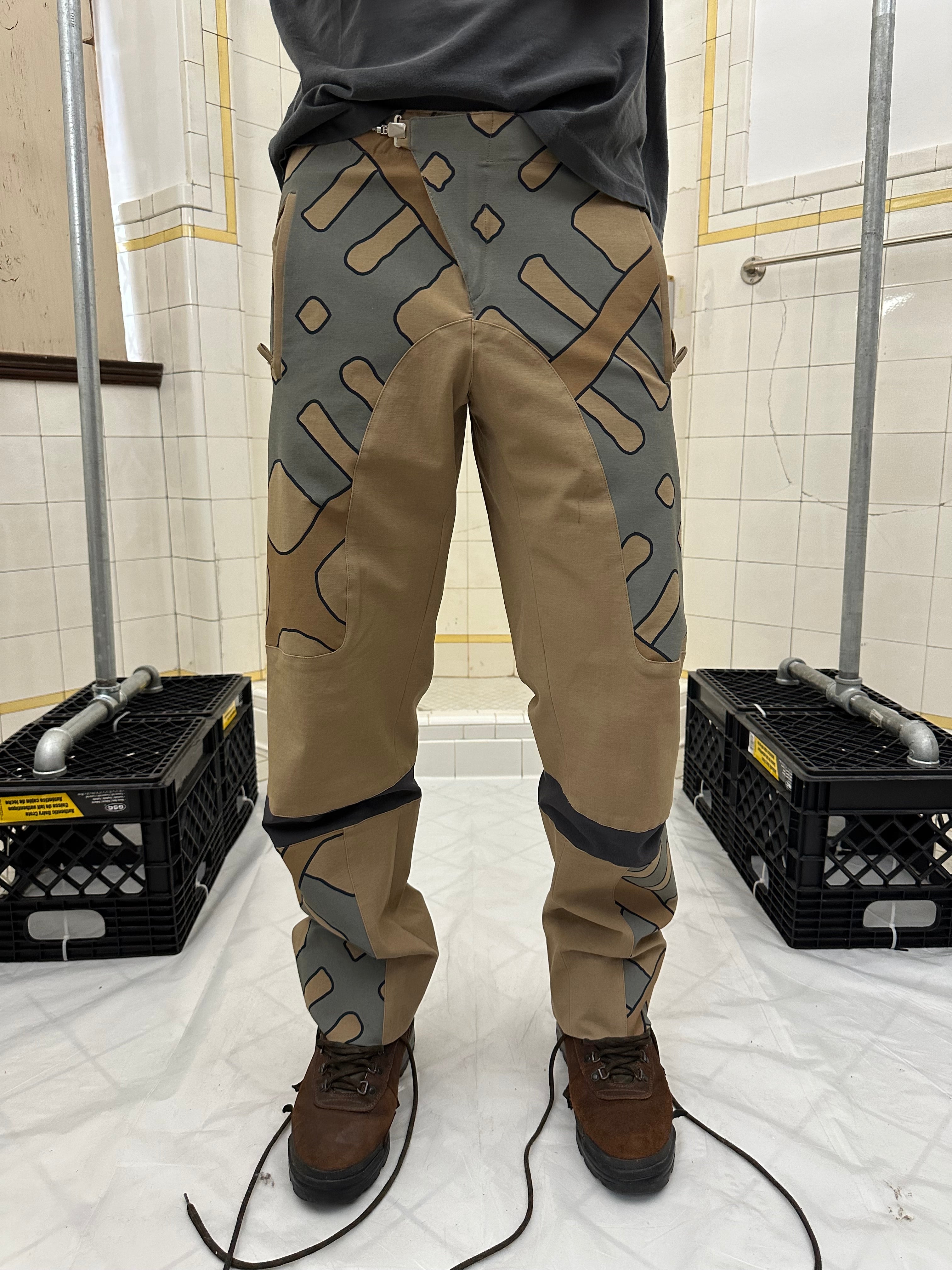 ss2001 Burberry Prorsum Modern Plaid Moto Pants - Size M