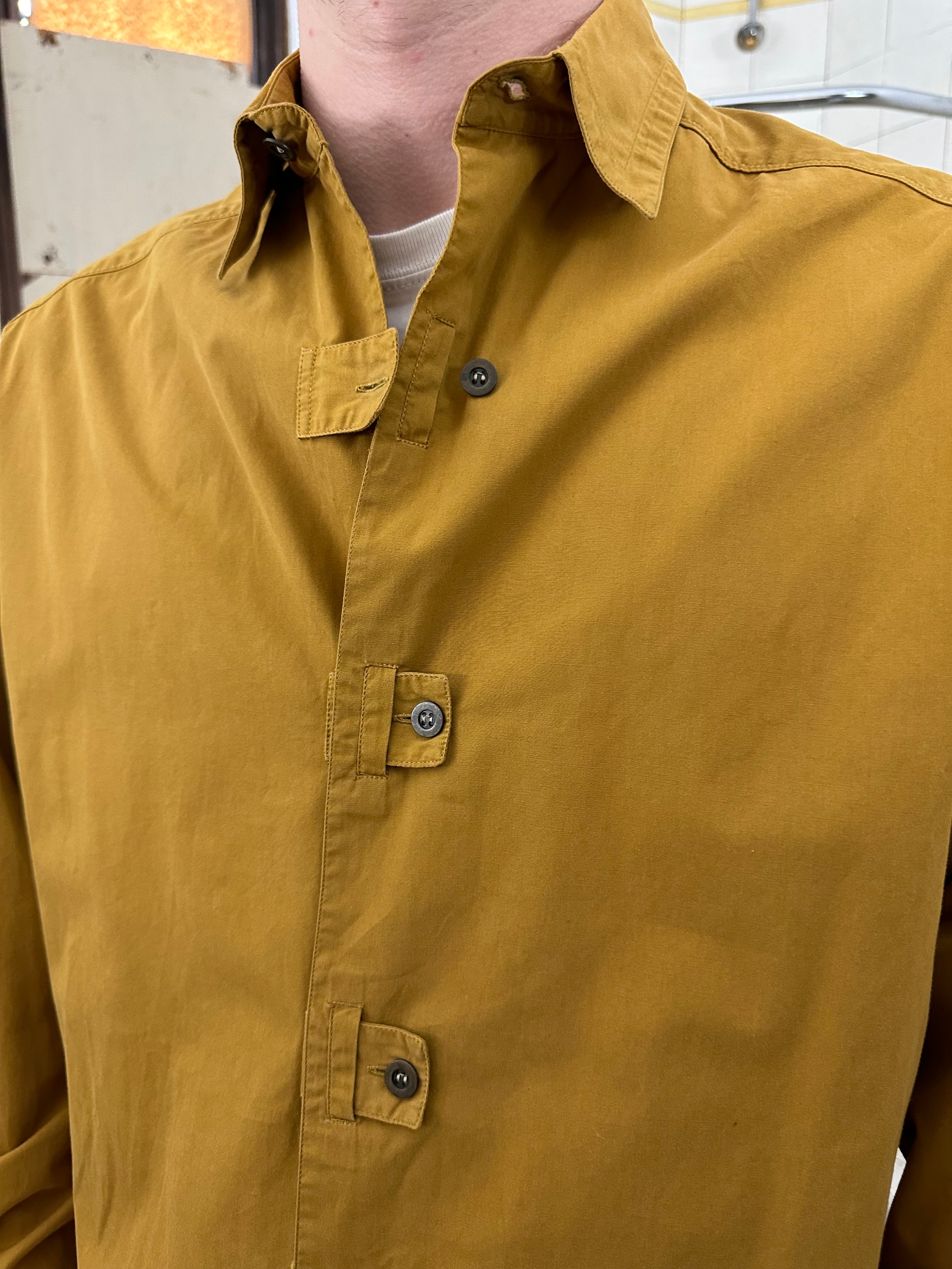 1980s Claude Montana Cutout Placket Closure Button Up Shirt - Size L