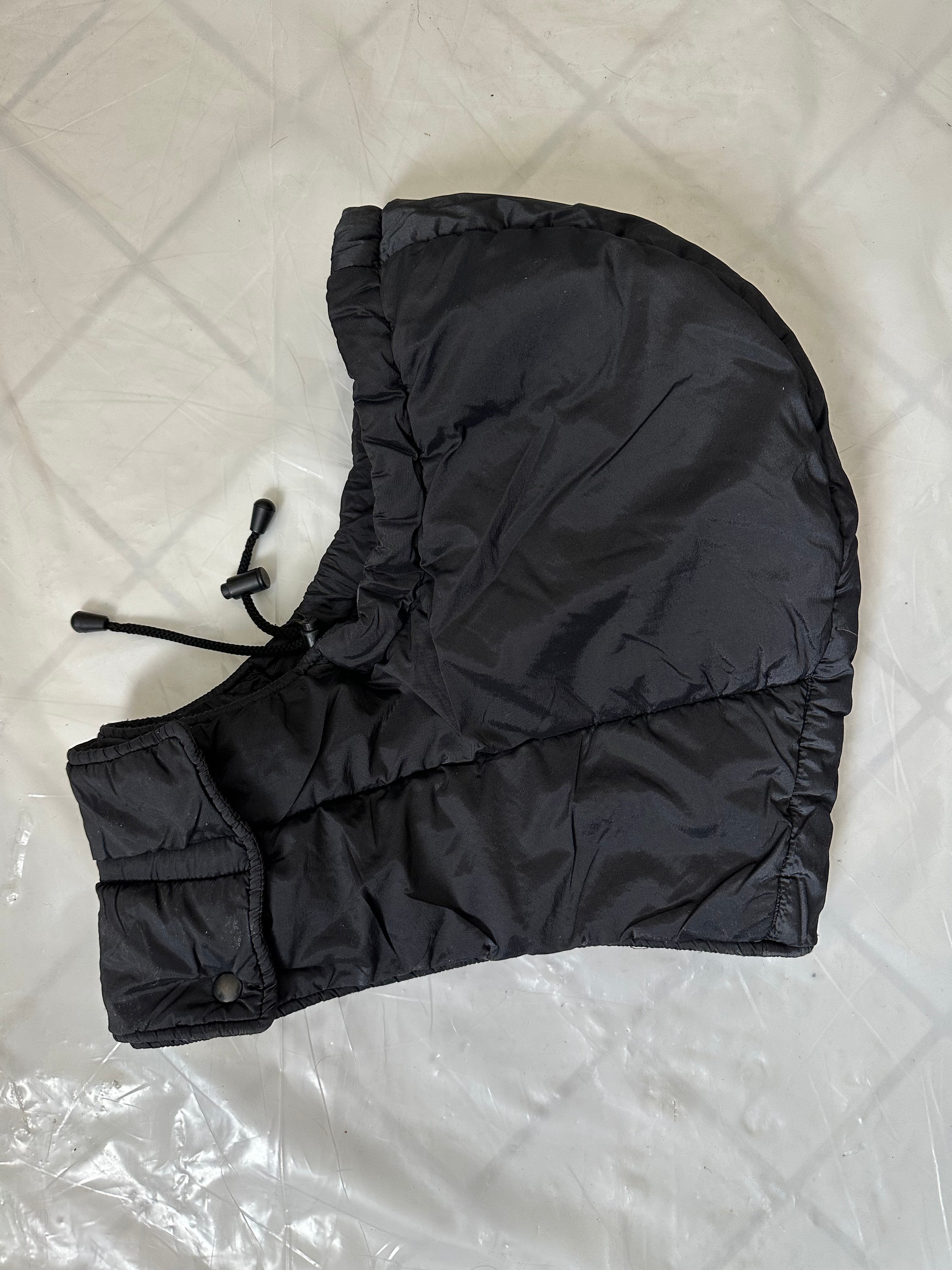 1990s Armani Black Puffer Hood - Size OS