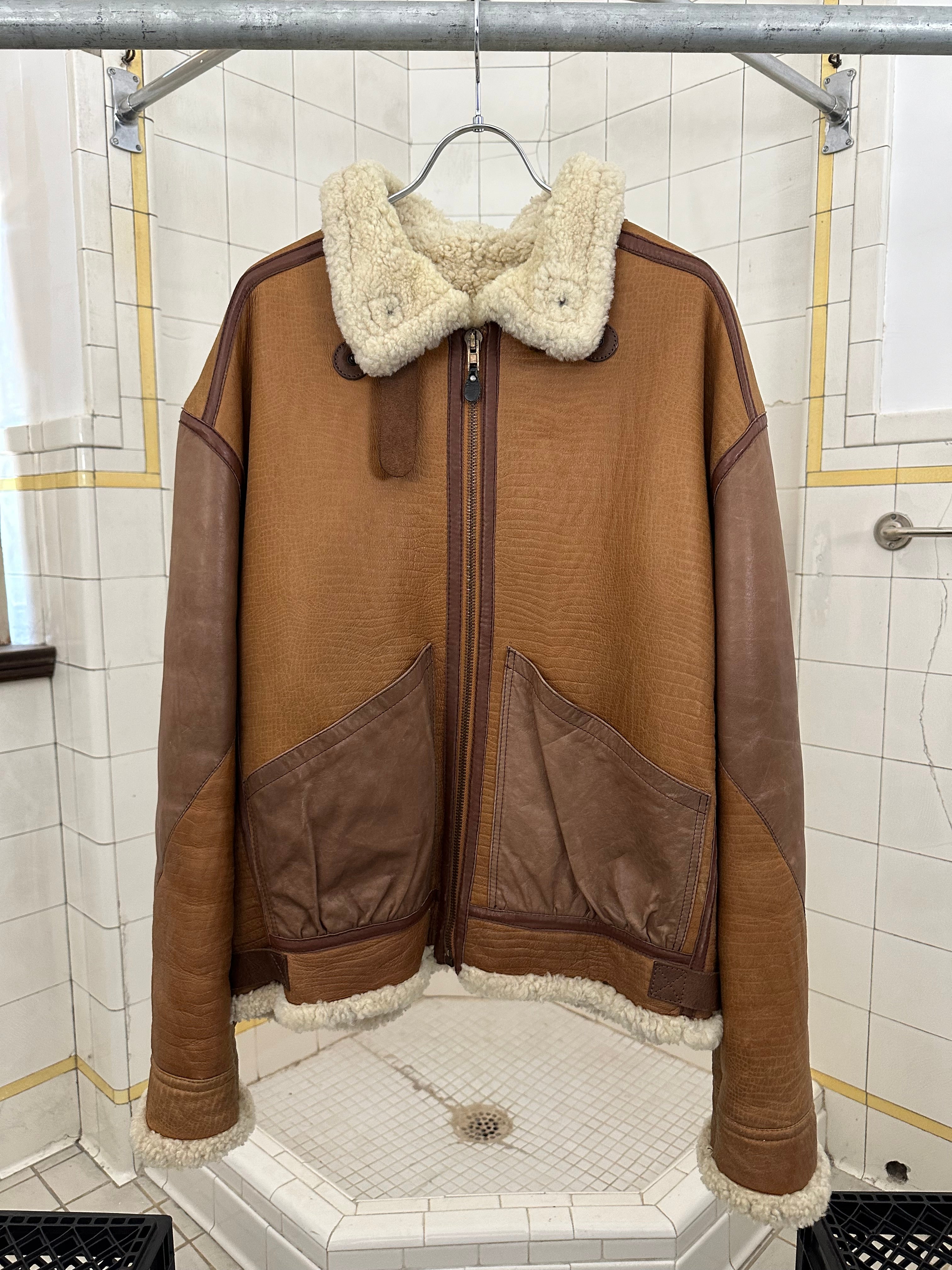 1990s Armani B-3 Shearling Military Jacket - Size XL