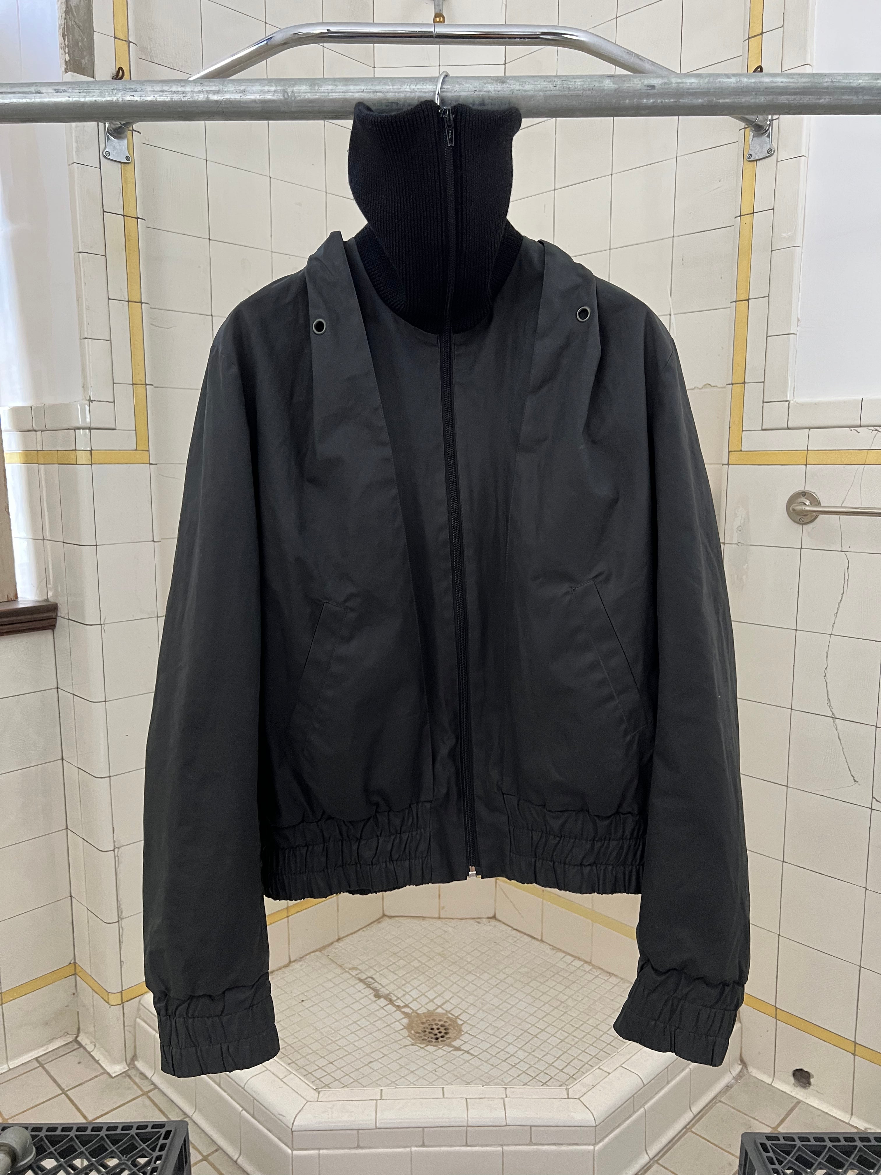 2000s Bernhard Willhelm Ribbed Neck Gaiter Collar Bomber - Size L