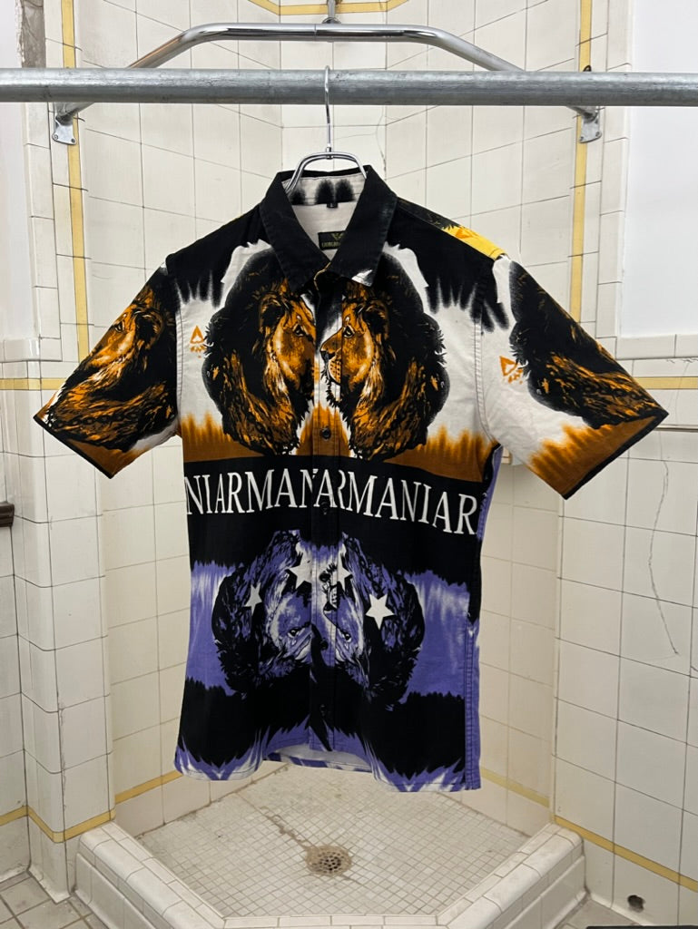 2000s Armani Bootleg Lion Shirt - Size S