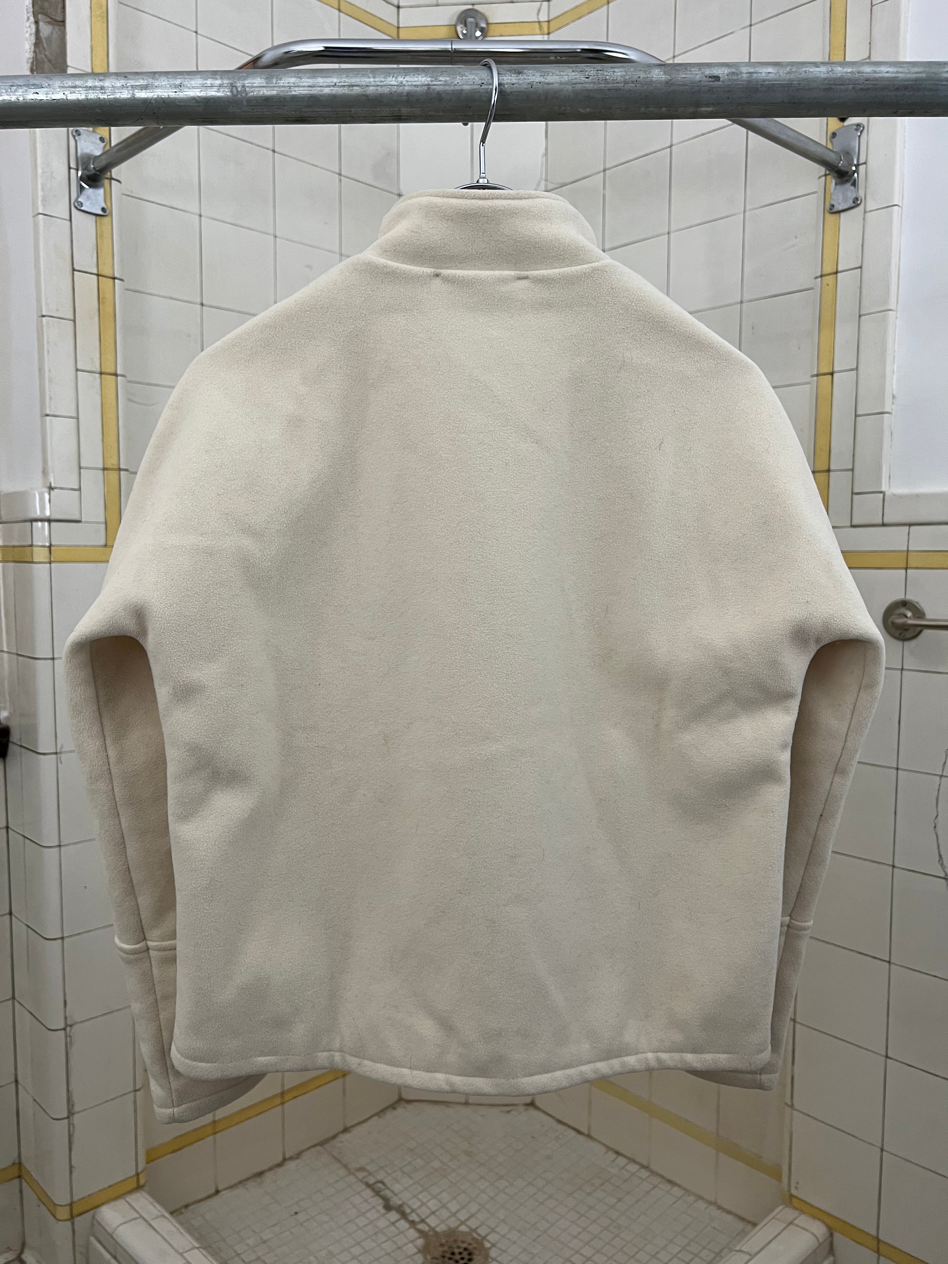 2000s Samsonite ‘Travel Wear’ White Fleece Pullover - Size S