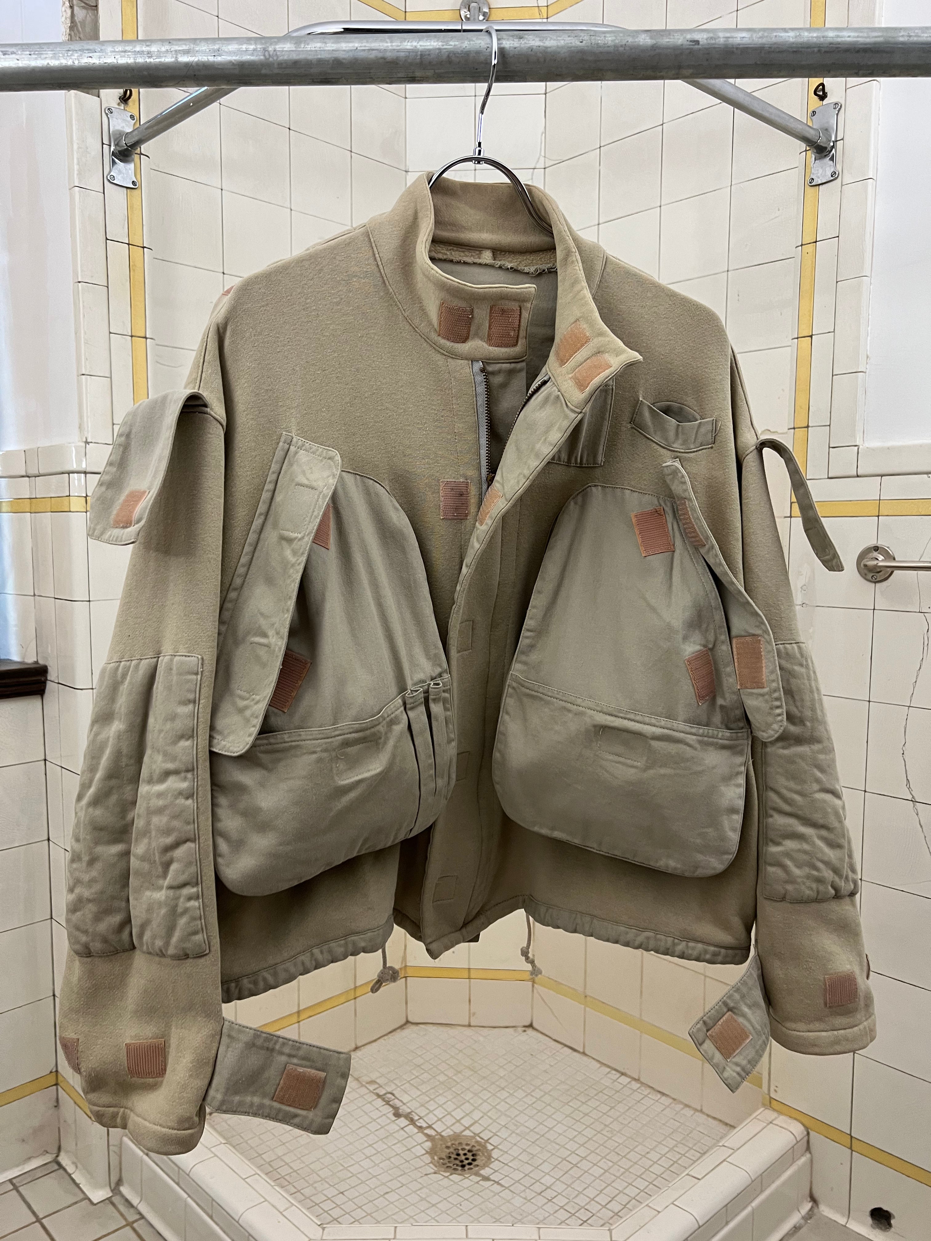 1980s Katharine Hamnett Cropped Beige Cargo Jacket - Size M