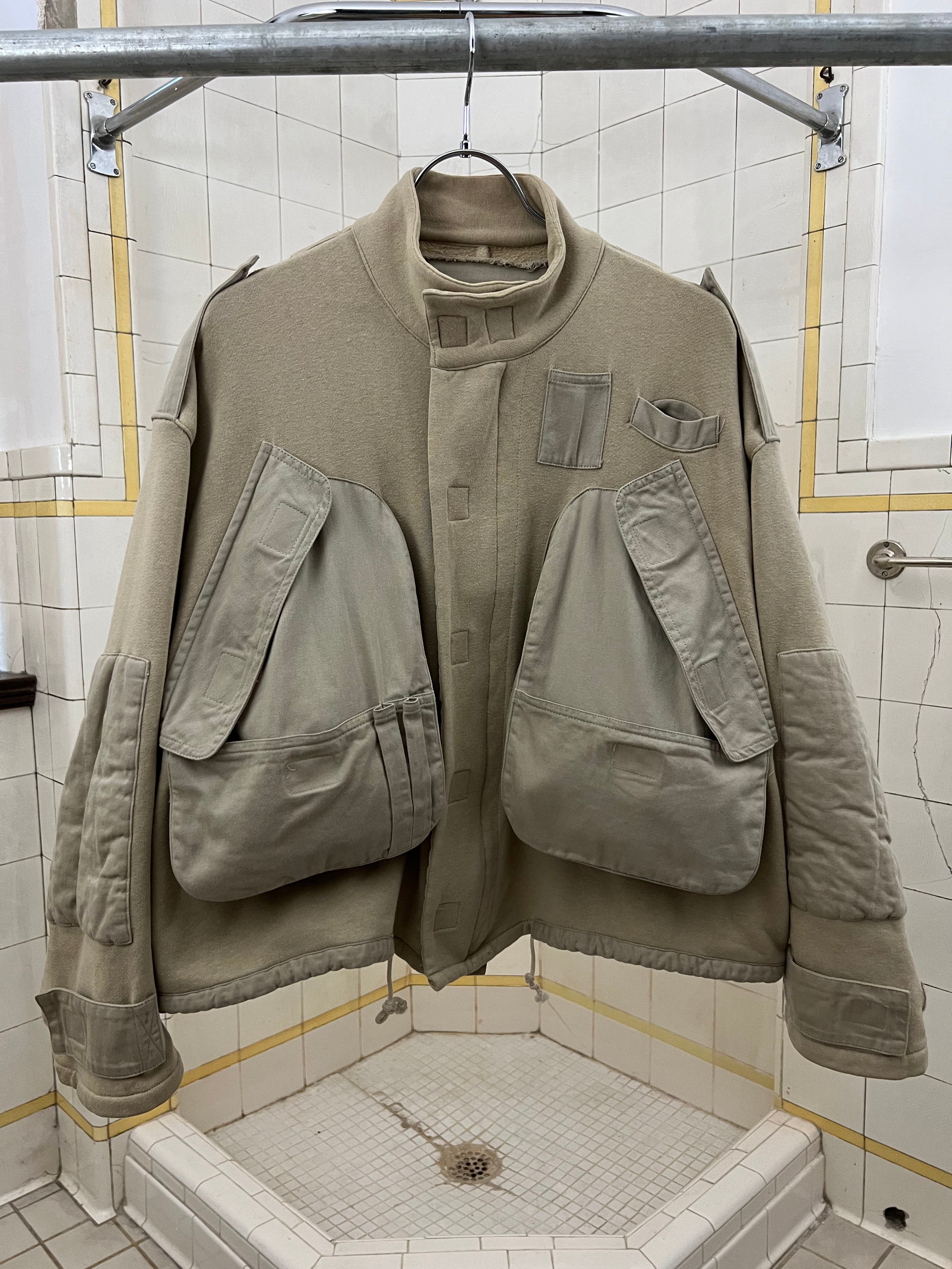 1980s Katharine Hamnett Cropped Beige Cargo Jacket - Size M