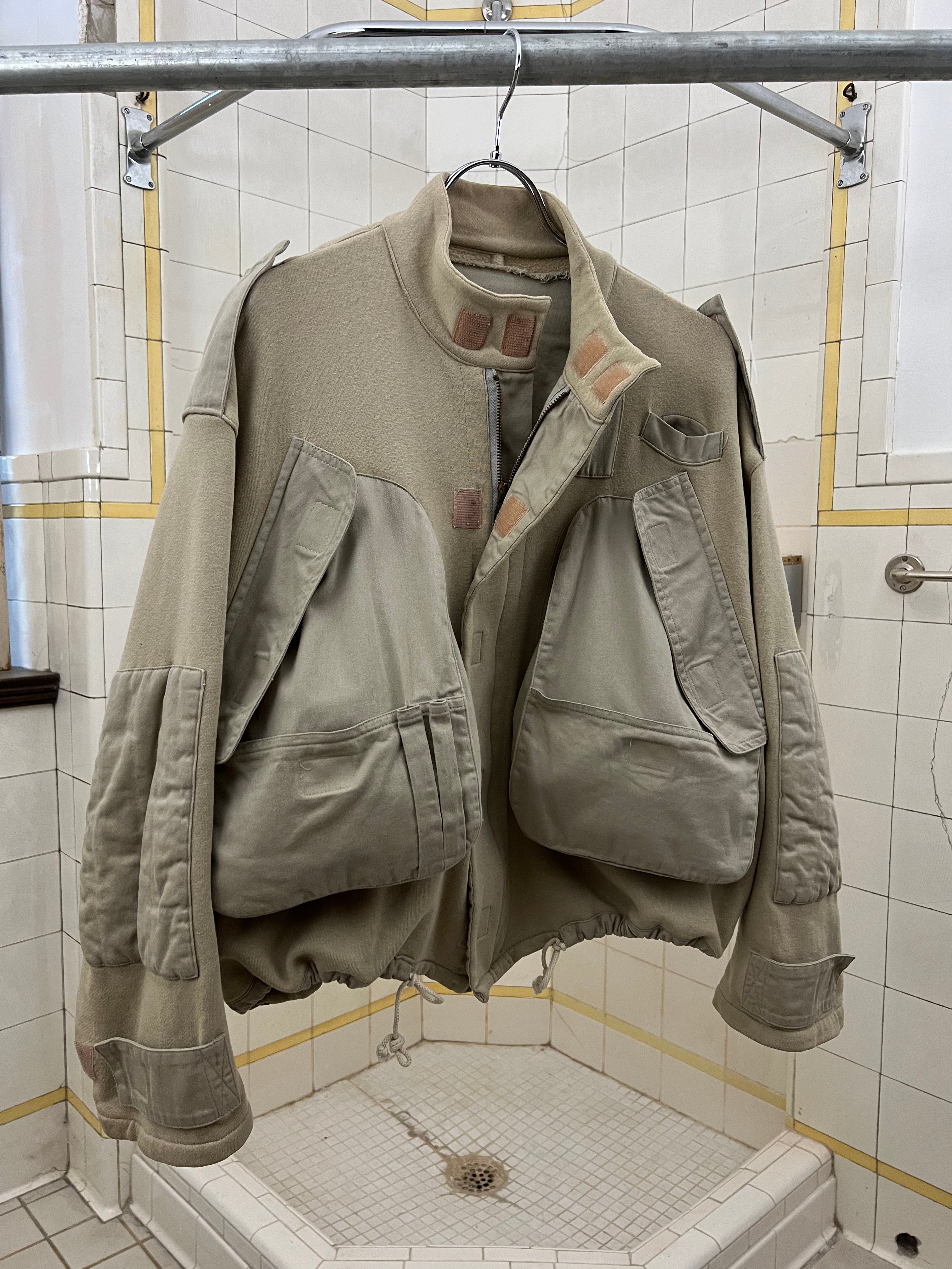 1980s Katharine Hamnett Cropped Beige Cargo Jacket - Size M