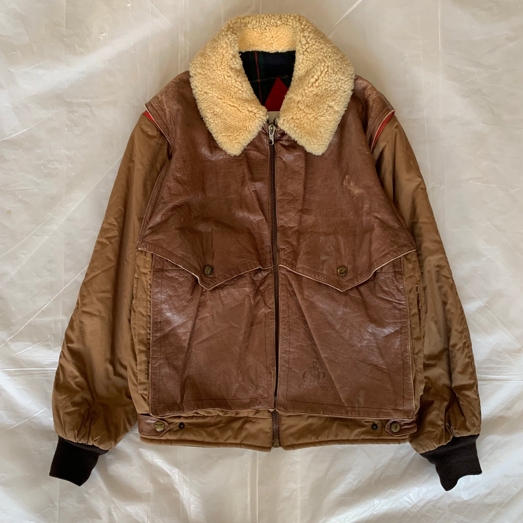 1980s Massimo Osti x CP Company Shearling Collar Military Jacket