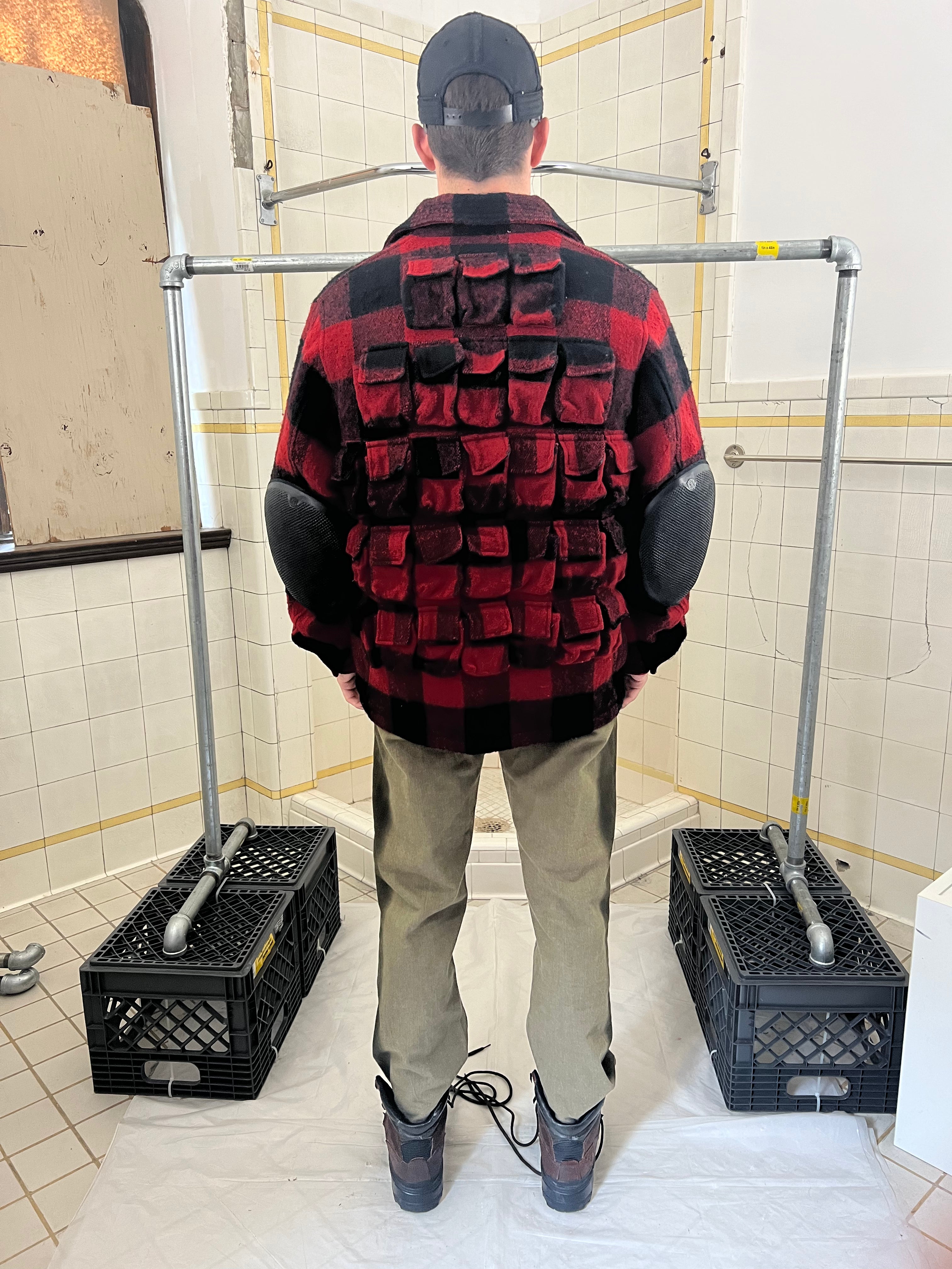 1998 General Research 37 Pocket Plaid Hunting Jacket - Size L
