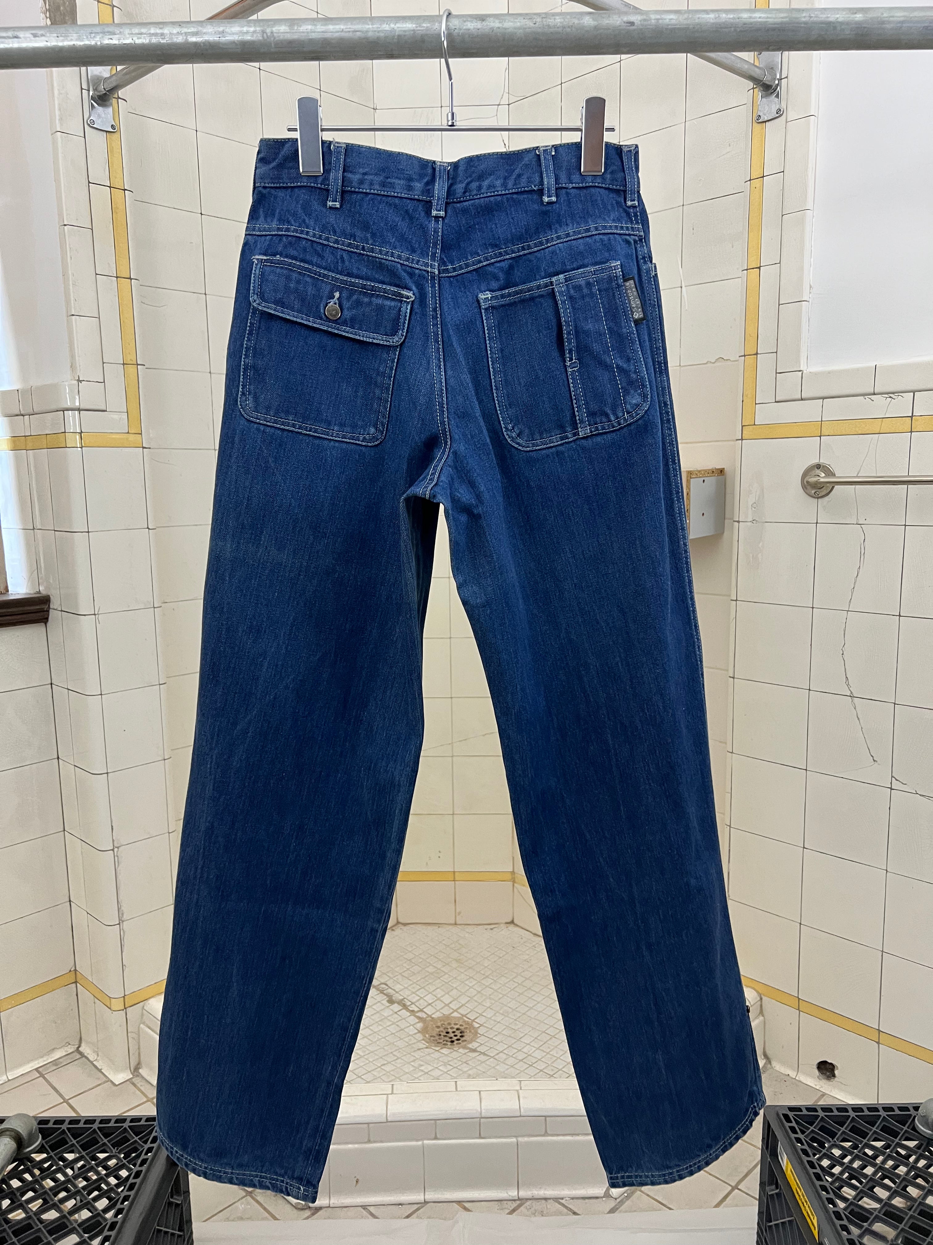 2000s Samsonite ‘Travel Wear’ Denim with Hem Cuff Snap Detail - Size XS