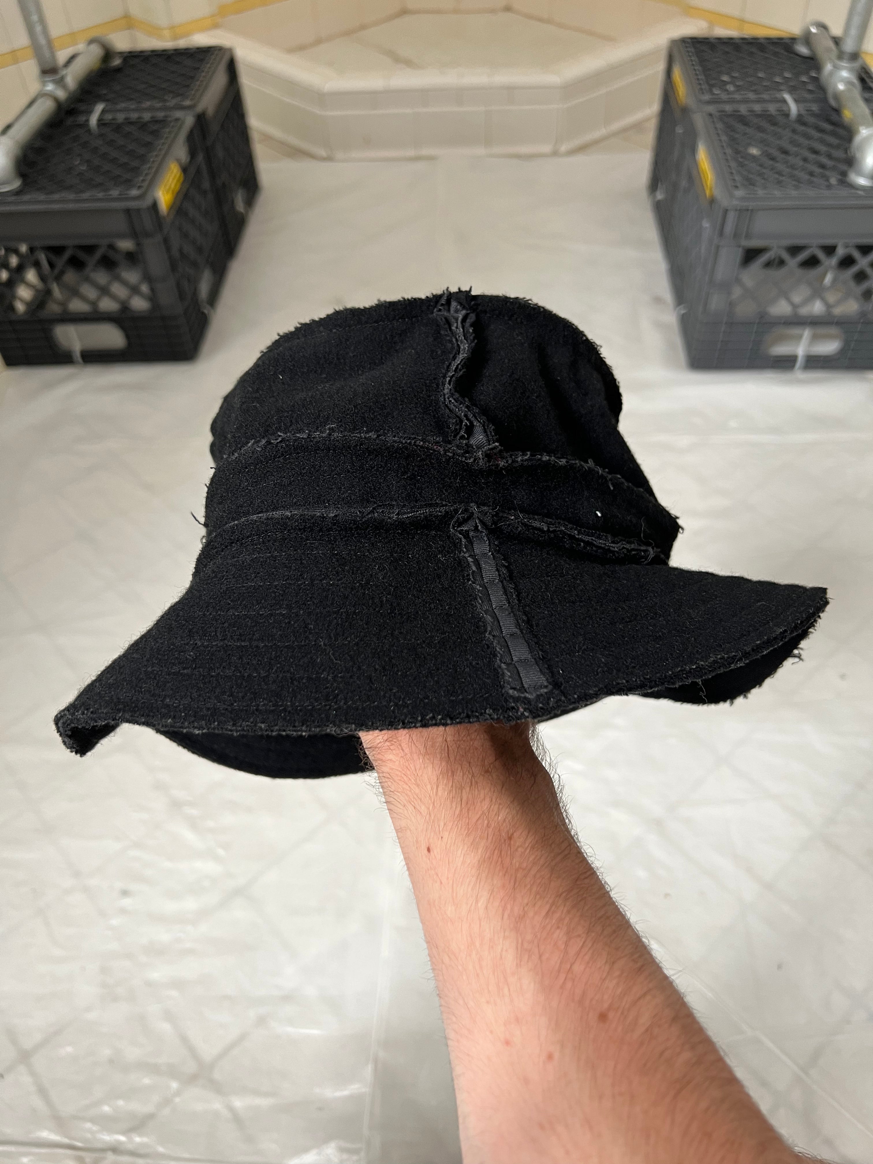 2003 CDGH+ Raw Layered Wool Bucket Hat - Size OS