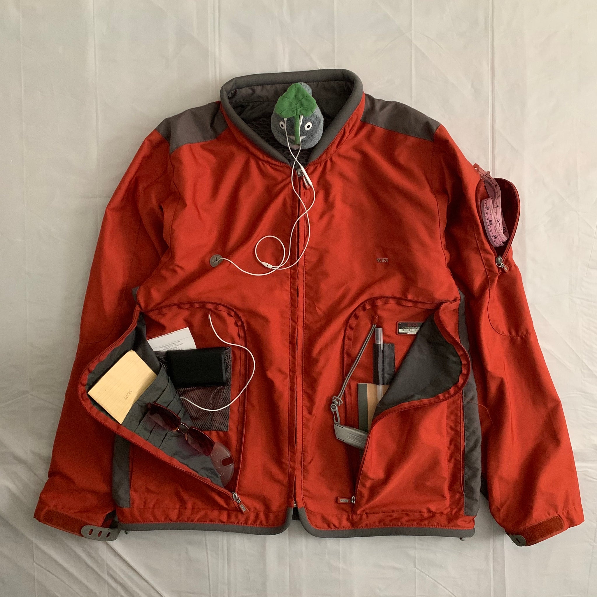 2000s Vintage TUMI Burnt Orange Traveler Jacket - Size XL