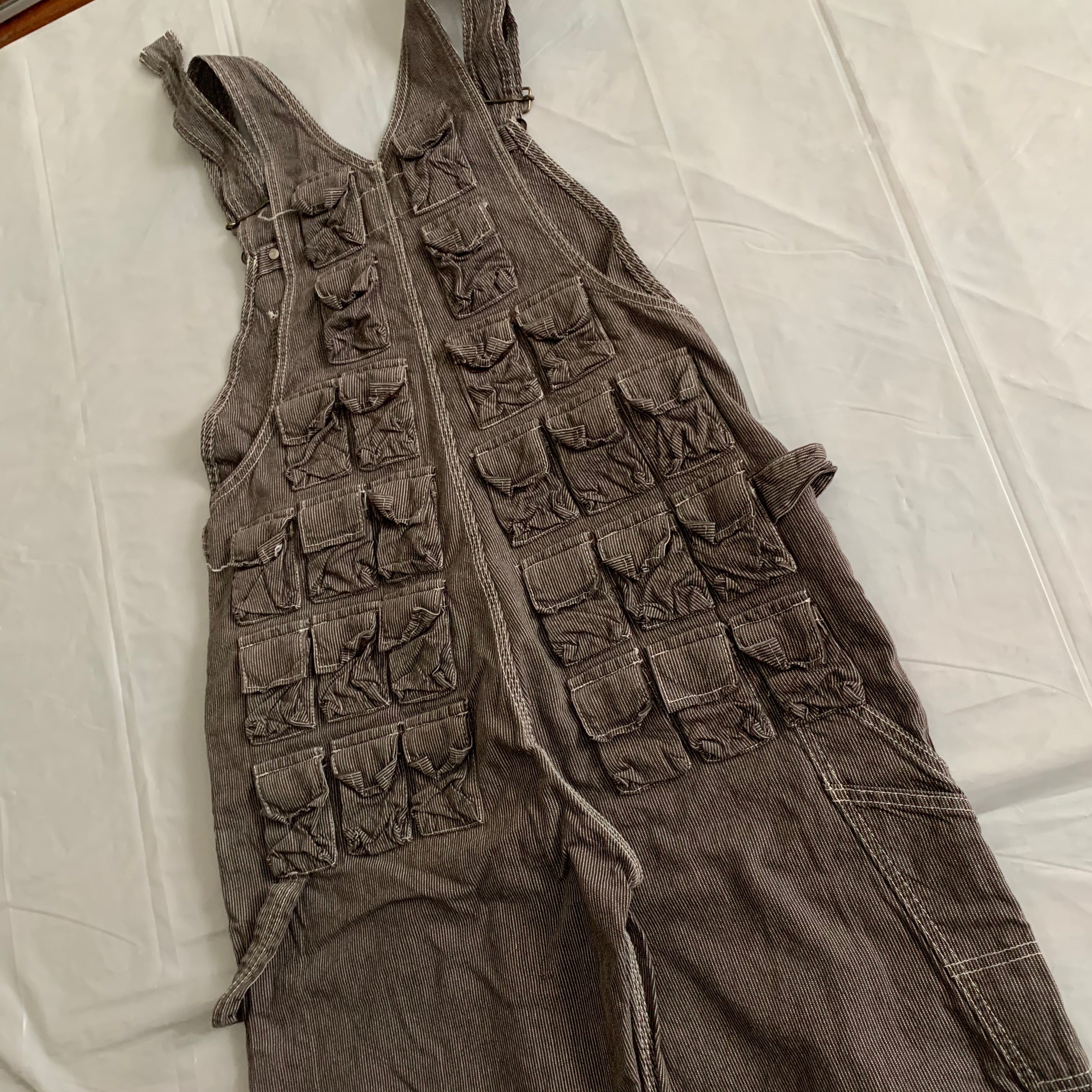 1998 General Research Parasite Multi Pocket Corduroy Overalls - Size M