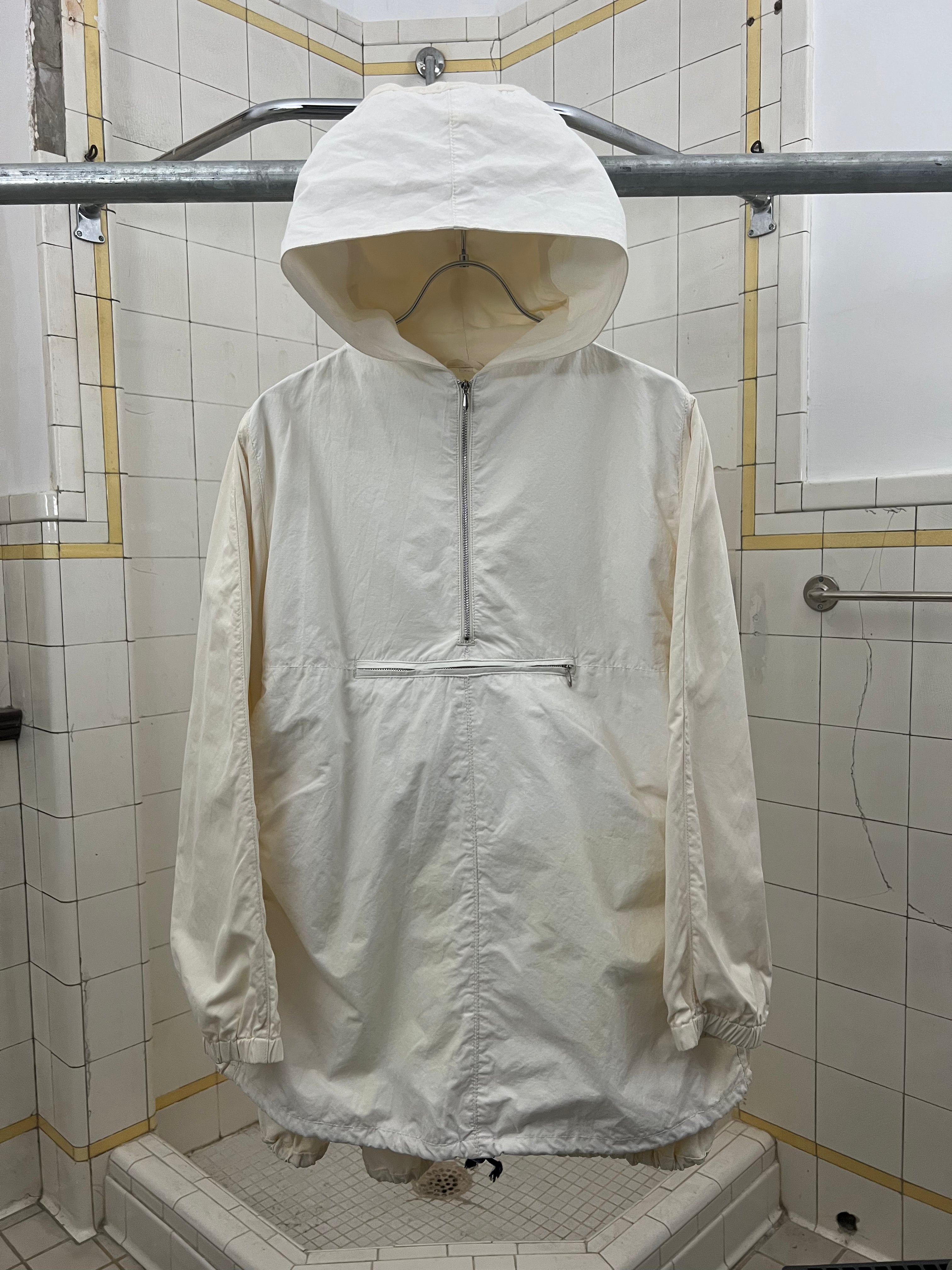 1980s Marithe Francois Girbaud x Closed Hooded Anorak with Back Cinch Cord Detailing - Size M