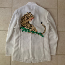 Load image into Gallery viewer, ss1998 Issey Miyake Mesh Blazer with Tiger Sequins - Size S