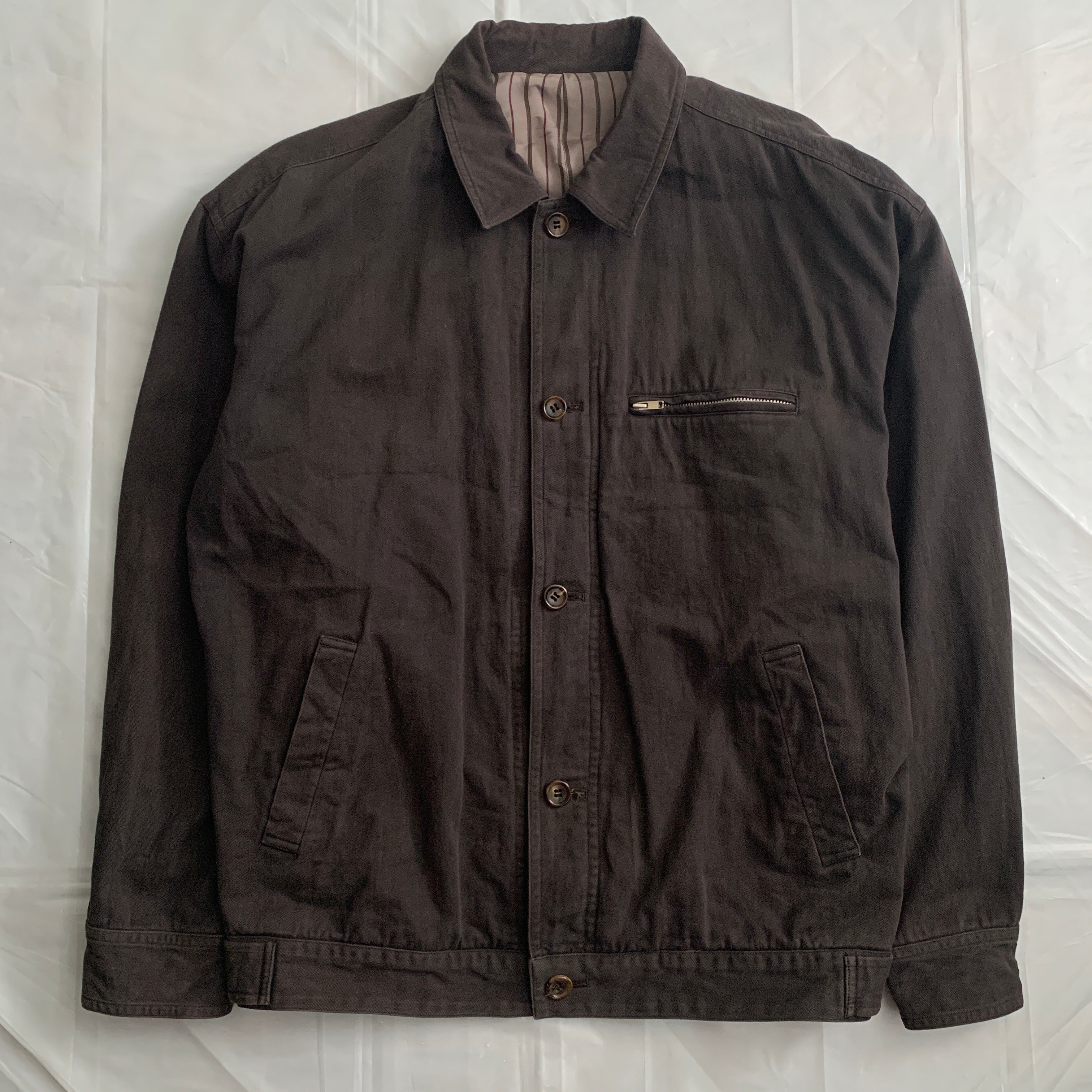 1980s CDGH Earth Tone Brown Work Blouson - Size L