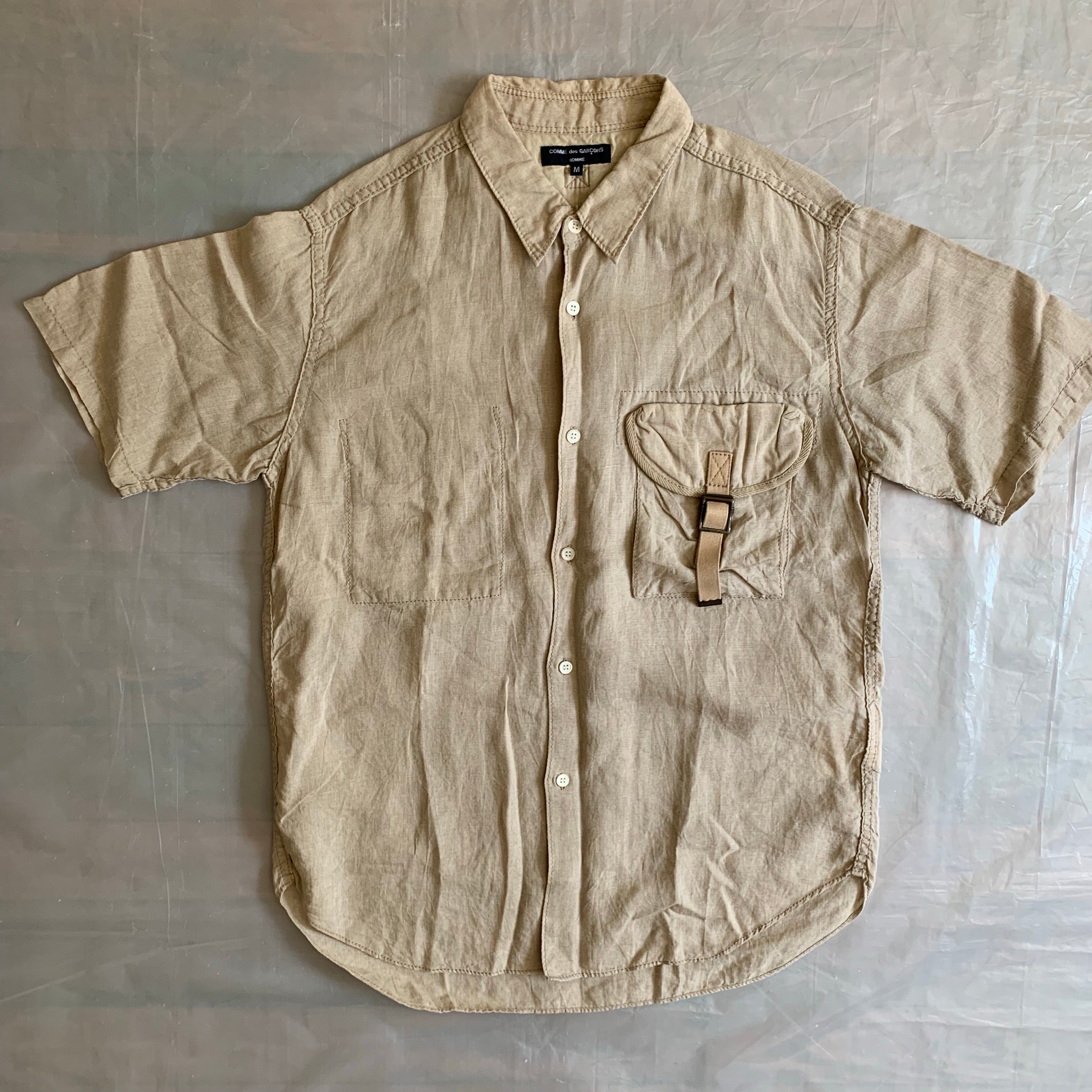 ss2007 CDGH Linen Cargo Pocket Shirt - Size M