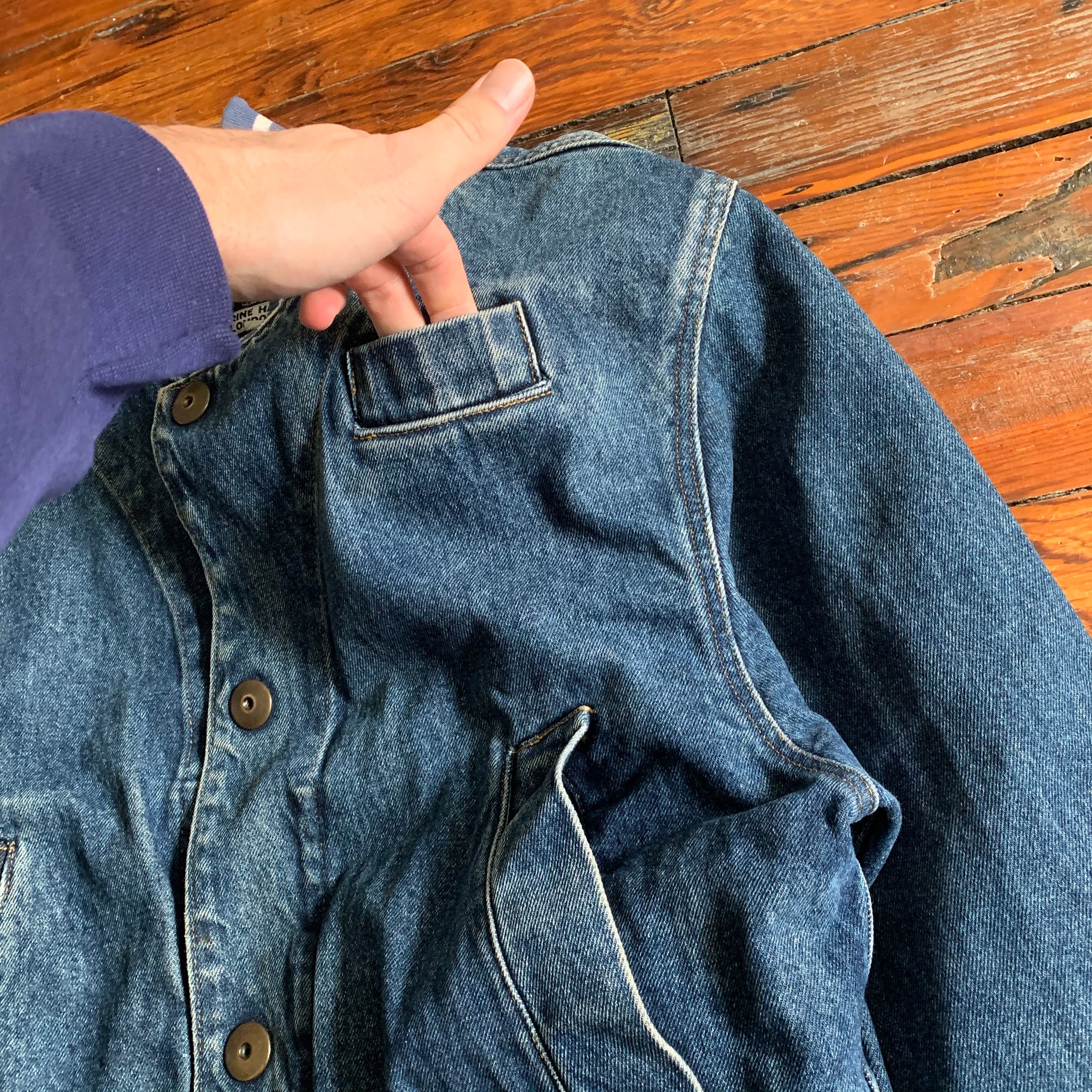 90sKATHRINE HAMNETT 6pocket denim jacket