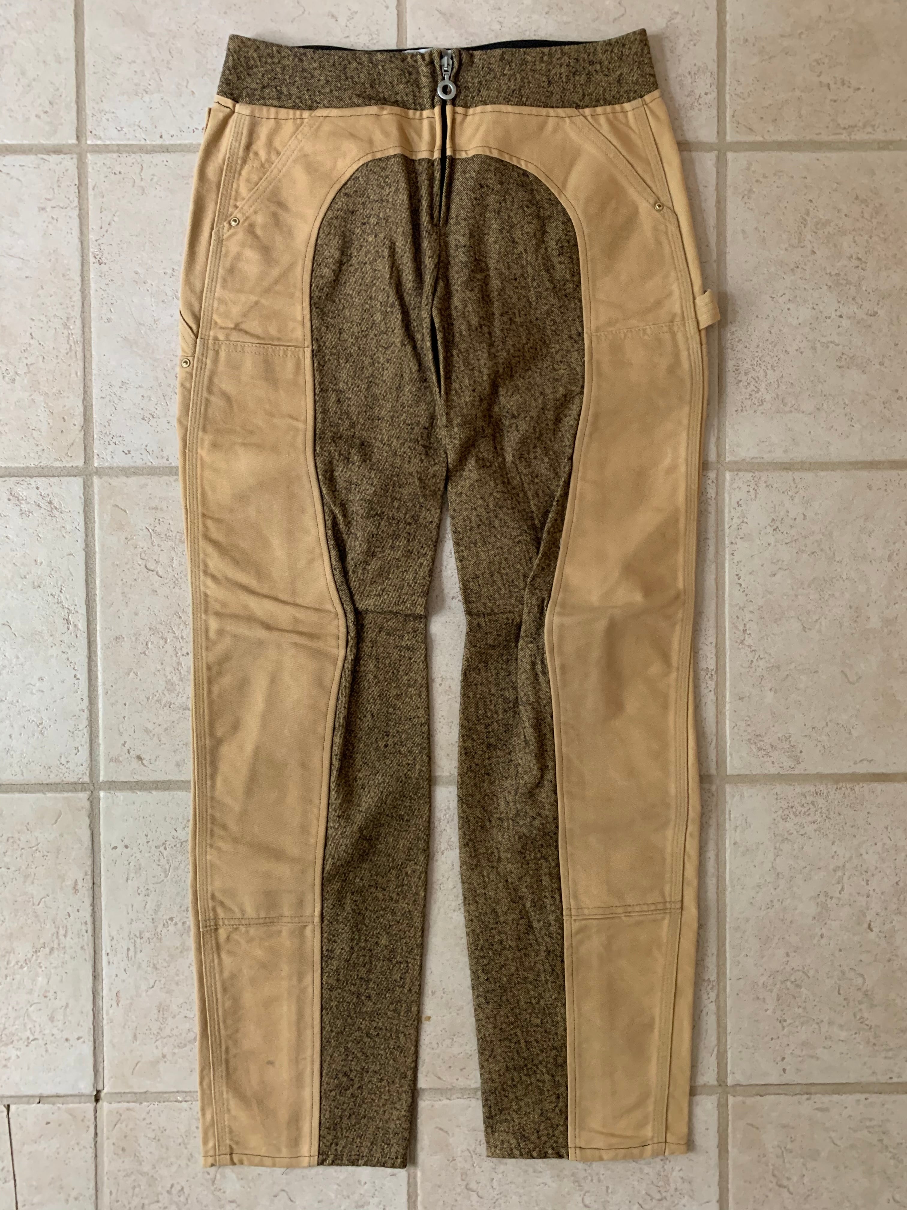 1990s Ron Orb Futuristic Paneled Carpenter Pants - Size M