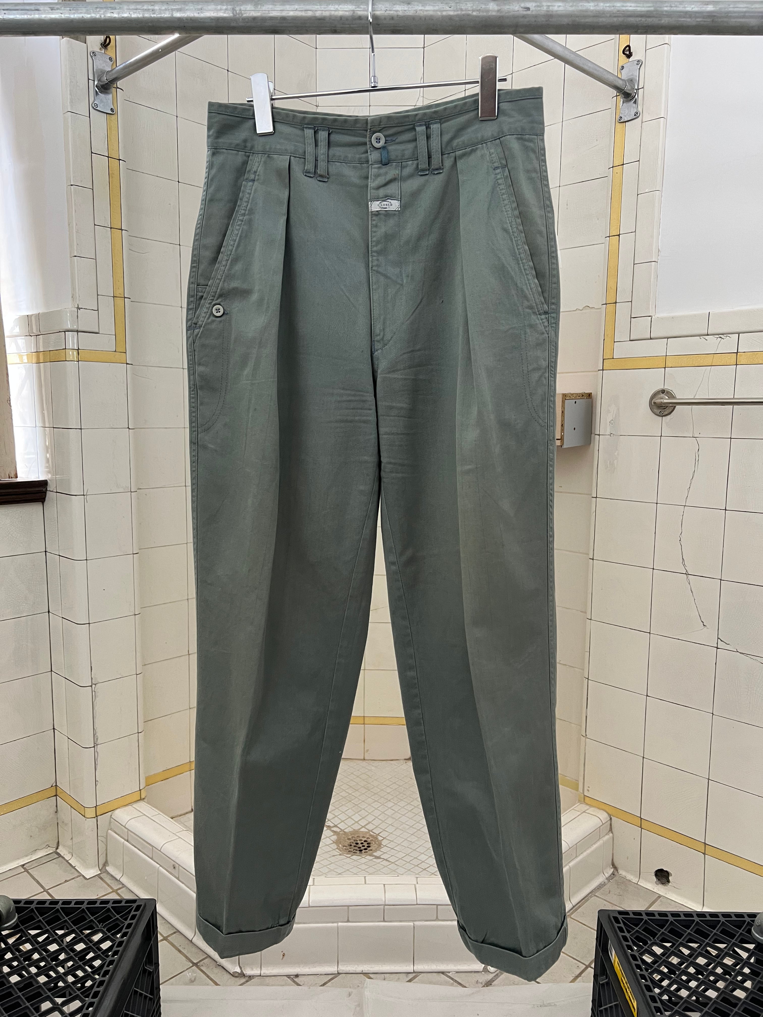 1980s Marithe Francois Girbaud x Closed Pleated Fatigue Trousers - Size M