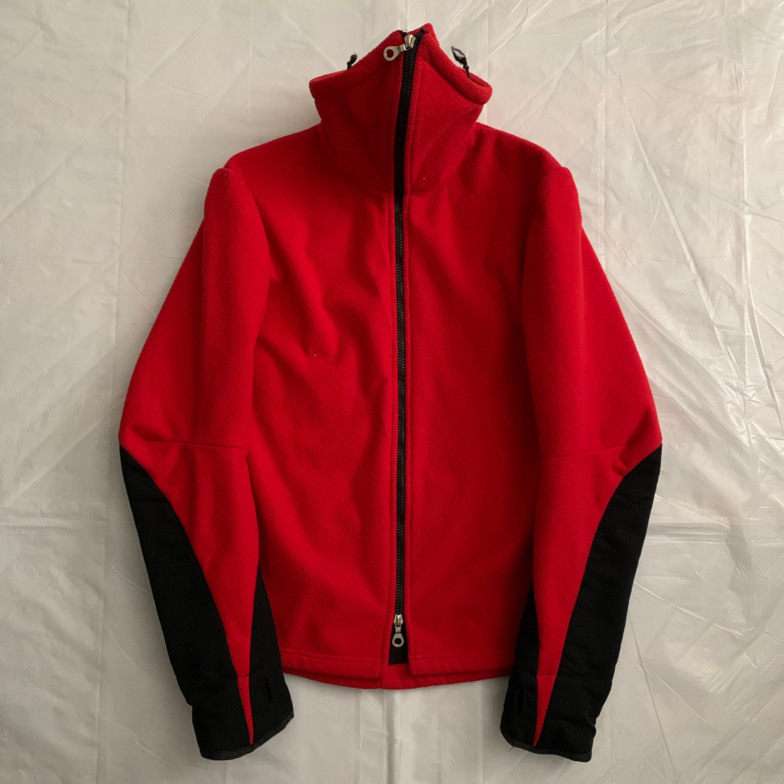 1990s Vexed Generation Red Ninja Neck Fleece Zip Up - Size S