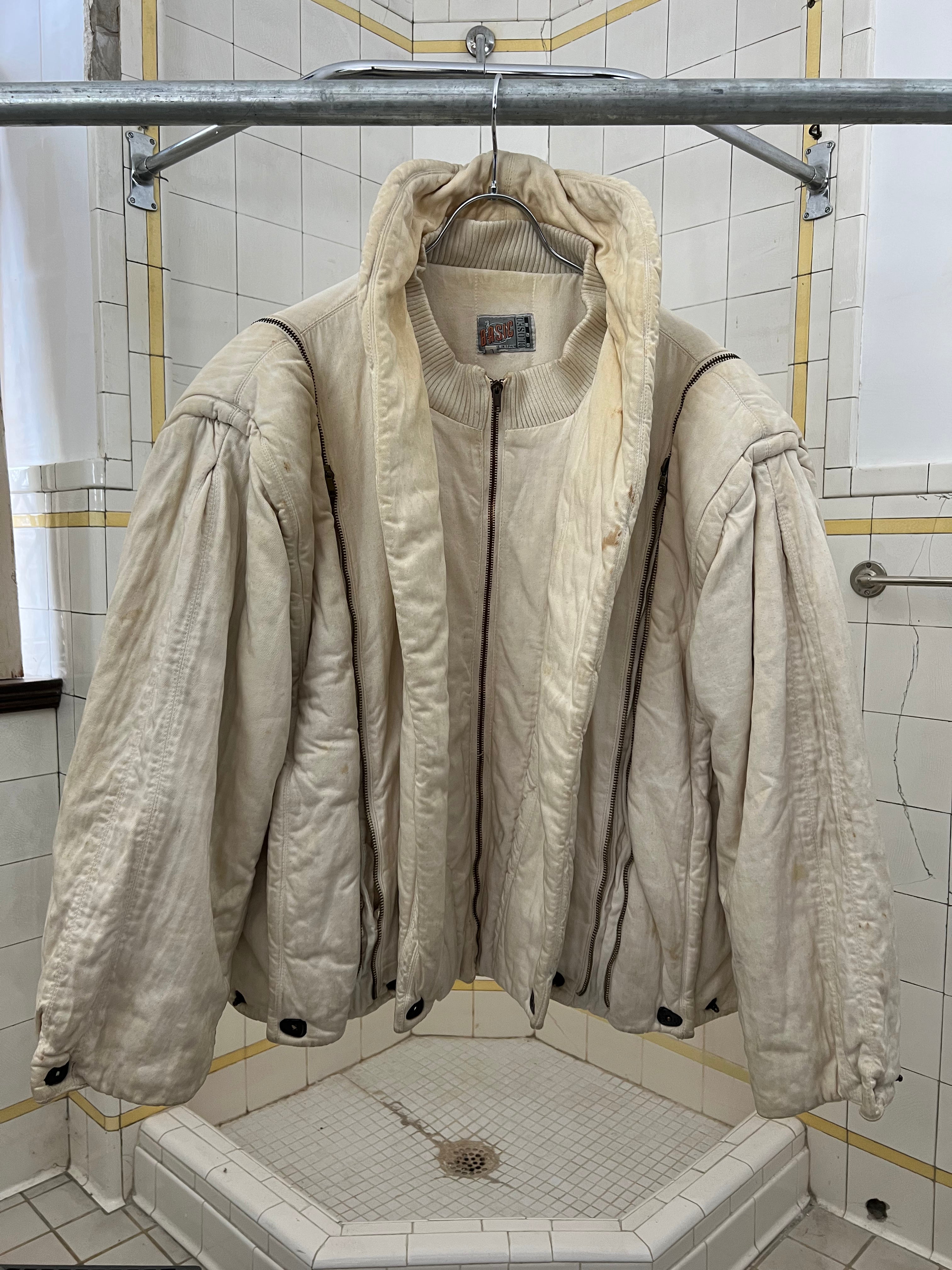 1980s Marithe Francois Girbaud x Closed Padded Modular Bomber - Size XL